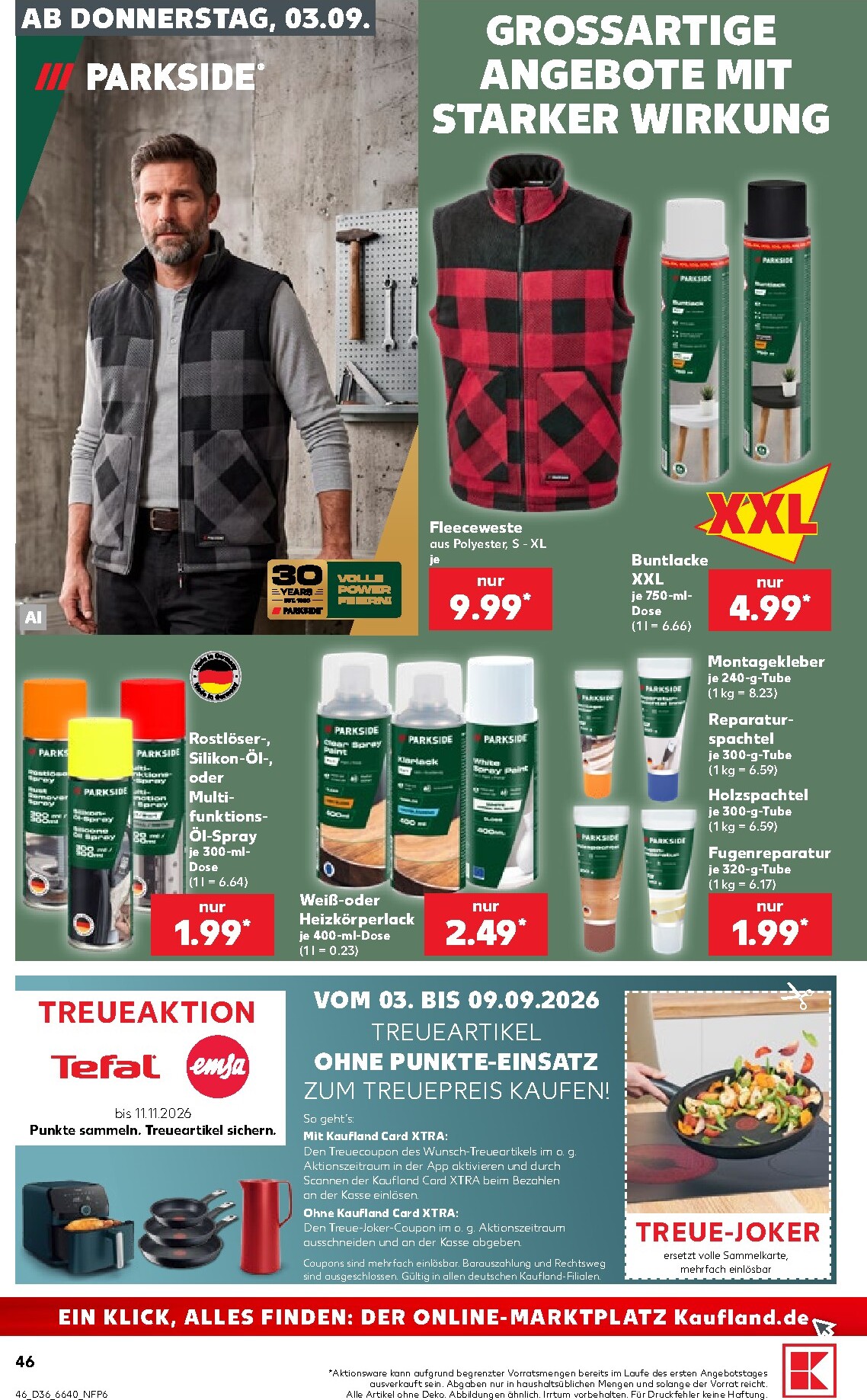 kaufland - Kaufland Prospekt nächste Woche – von Donnerstag 03.09.2026 bis Mittwoch 09.09.2026 - page: 46