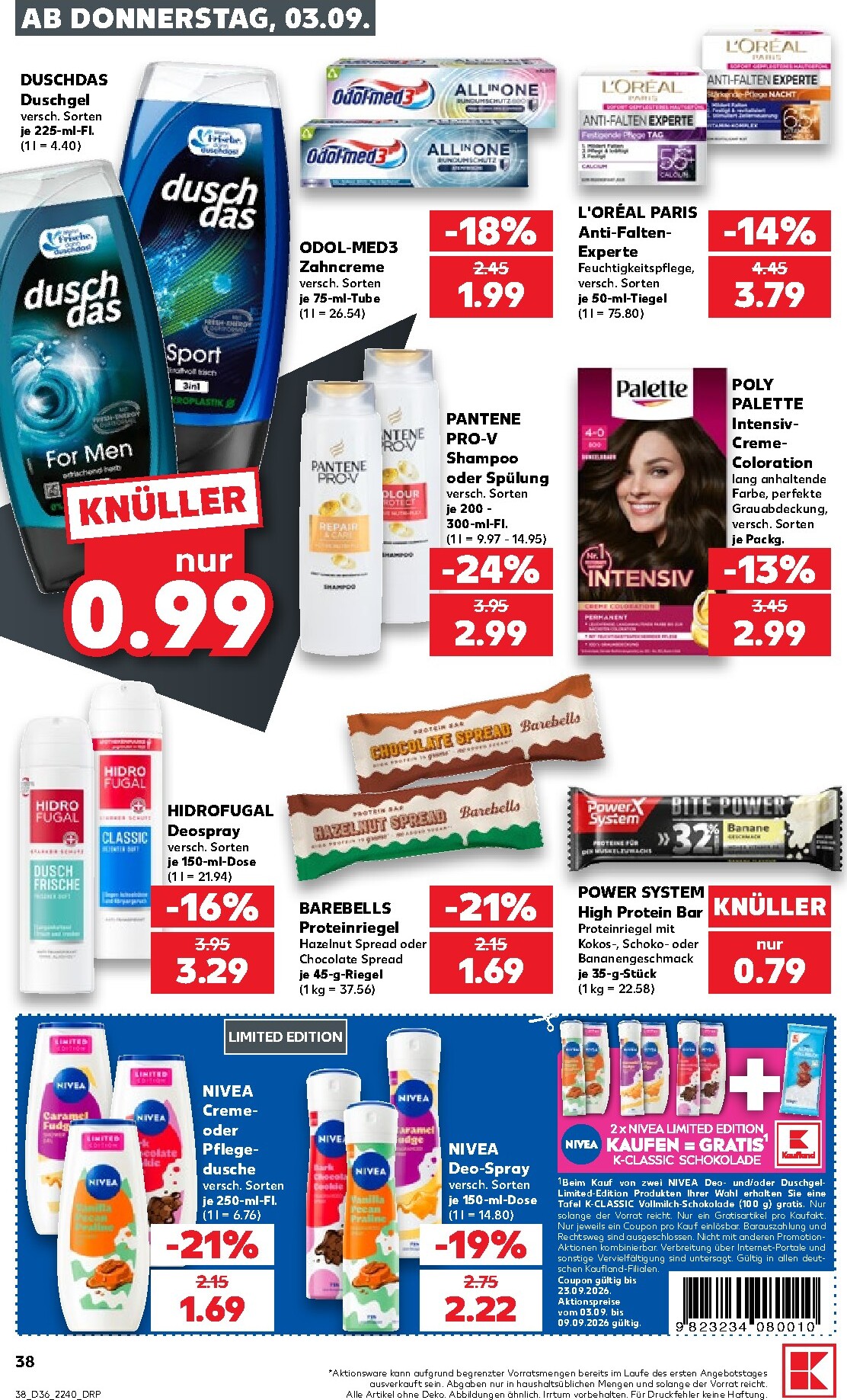 kaufland - Kaufland Prospekt nächste Woche – von Donnerstag 03.09.2026 bis Mittwoch 09.09.2026 - page: 38