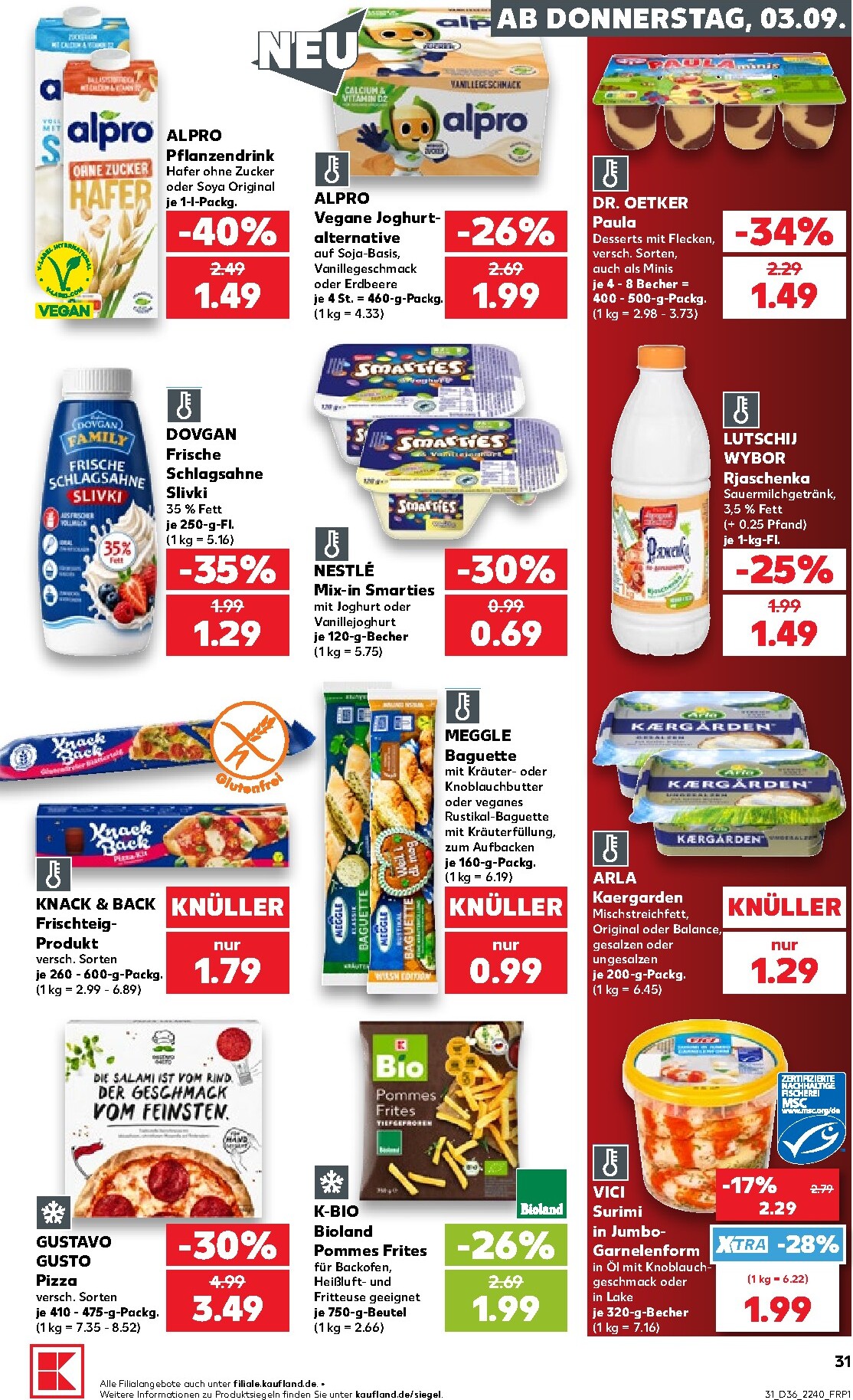 kaufland - Kaufland Prospekt nächste Woche – von Donnerstag 03.09.2026 bis Mittwoch 09.09.2026 - page: 31