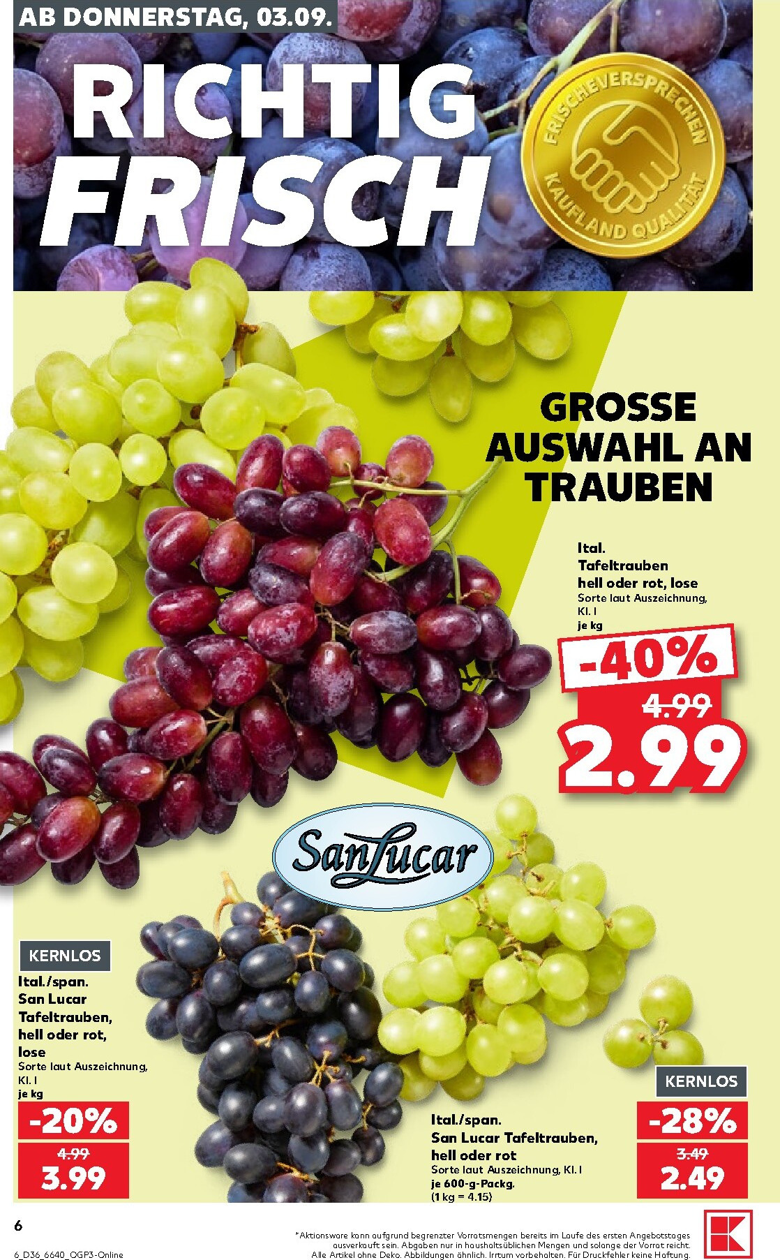 kaufland - Kaufland Prospekt nächste Woche – von Donnerstag 03.09.2026 bis Mittwoch 09.09.2026 - page: 6
