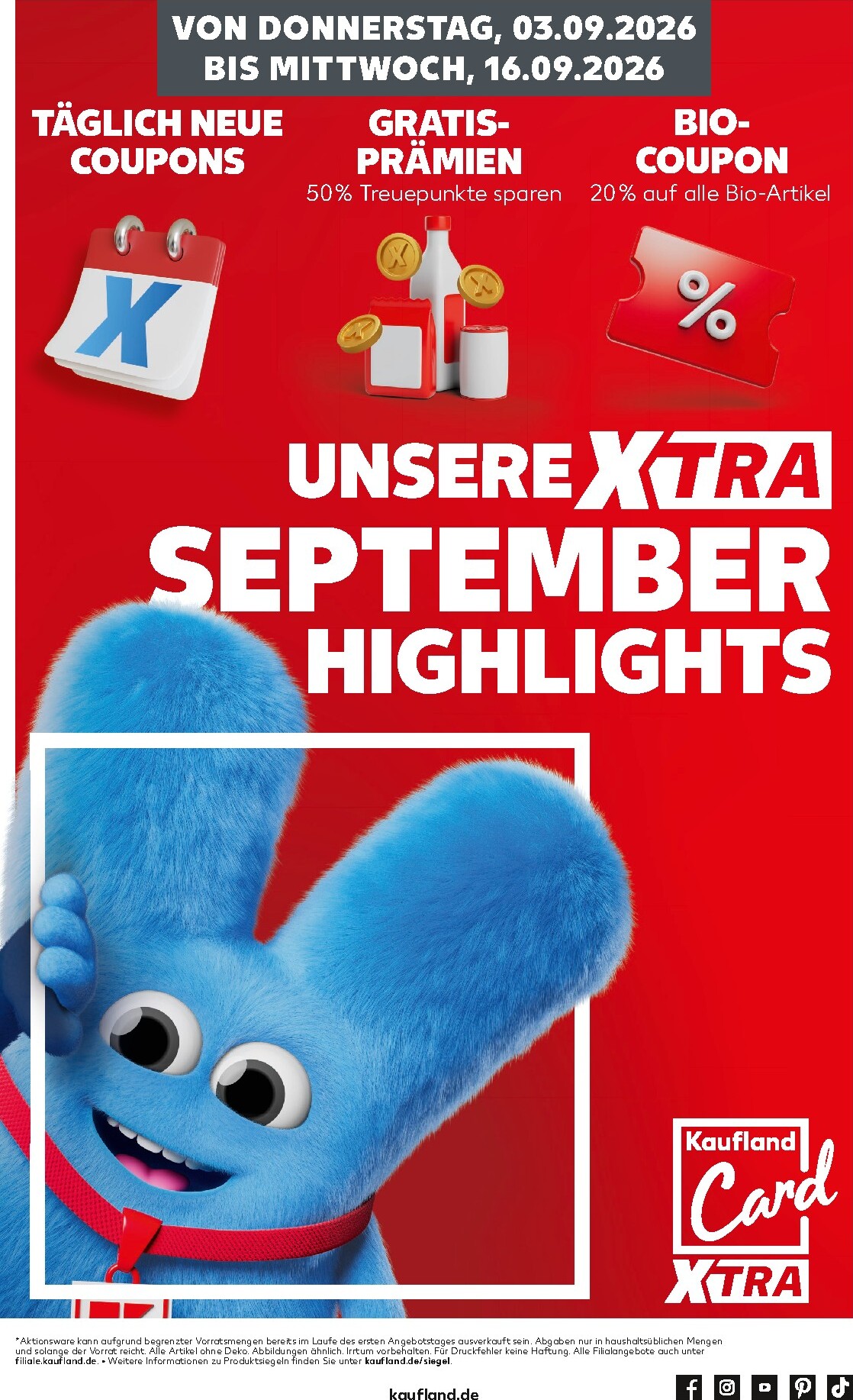kaufland - Kaufland - September Highlights Prospekt nächste Woche – von Donnerstag 03.09.2026 bis Mittwoch 16.09.2026