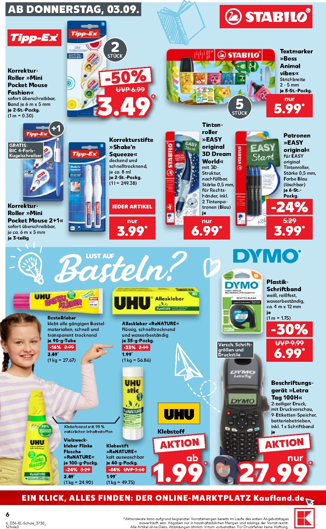 kaufland - Kaufland - Back to School Prospekt nächste Woche – von Donnerstag 03.09.2026 bis Mittwoch 16.09.2026 - page: 6