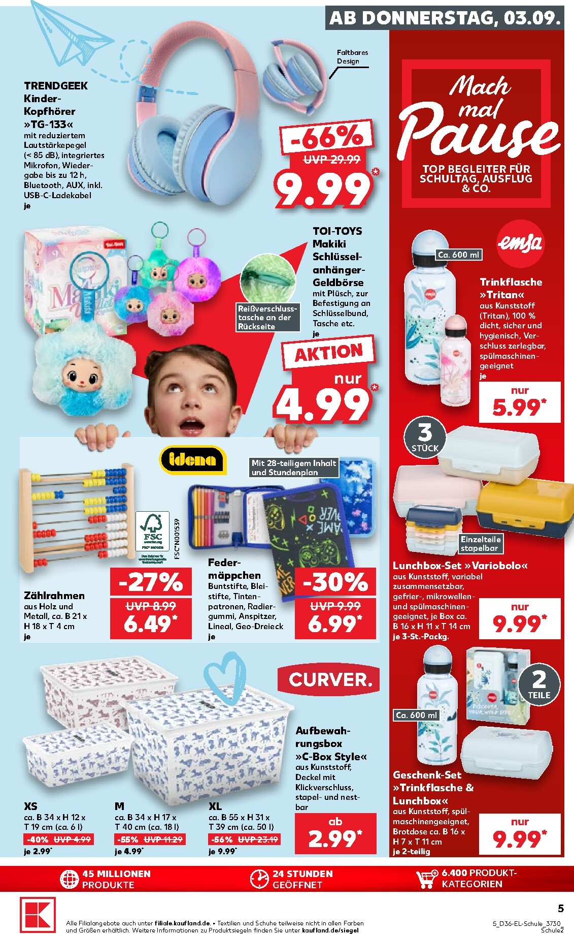 kaufland - Kaufland - Back to School Prospekt nächste Woche – von Donnerstag 03.09.2026 bis Mittwoch 16.09.2026 - page: 5
