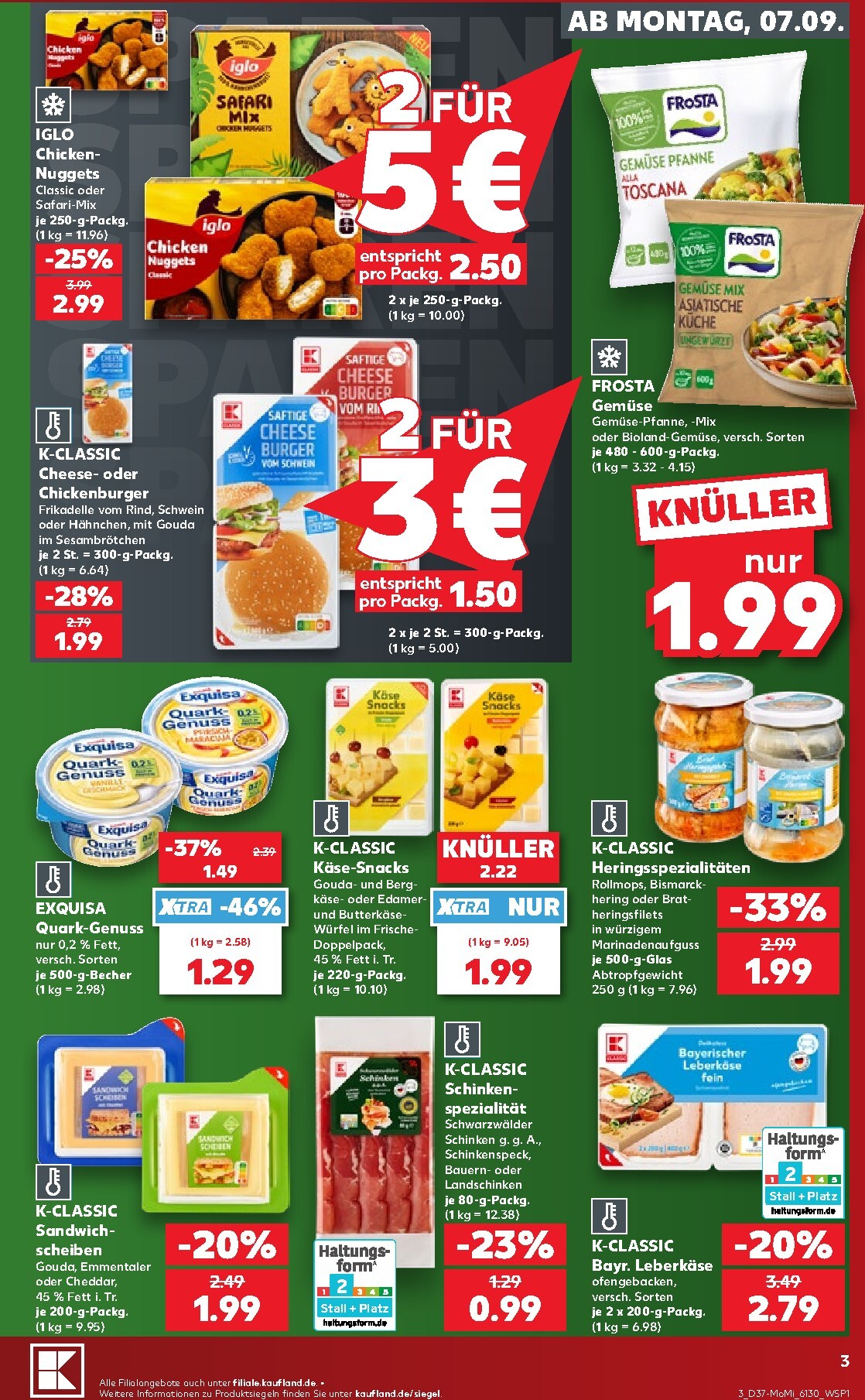 kaufland - Kaufland - Richtig Sparen Prospekt nächste Woche – von Montag 07.09.2026 bis Mittwoch 09.09.2026 - page: 3