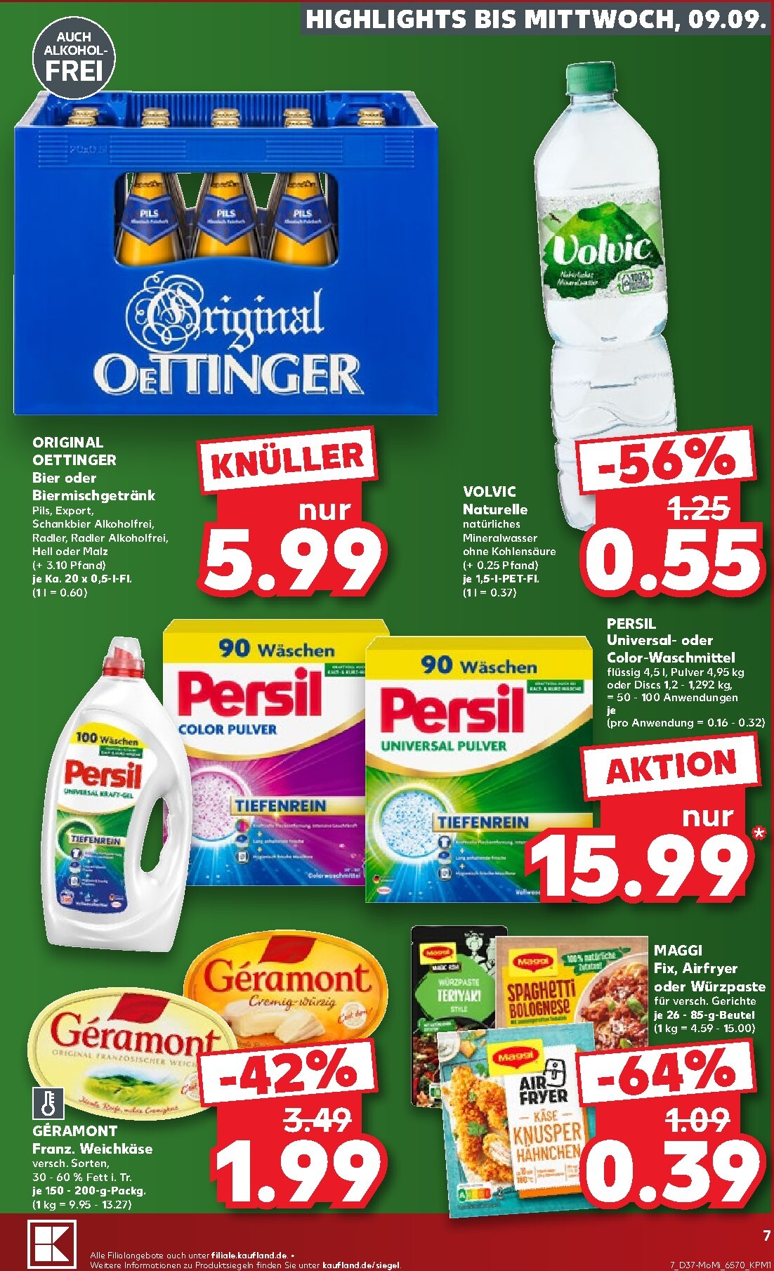kaufland - Kaufland - Richtig Sparen Prospekt nächste Woche – von Montag 07.09.2026 bis Mittwoch 09.09.2026 - page: 7