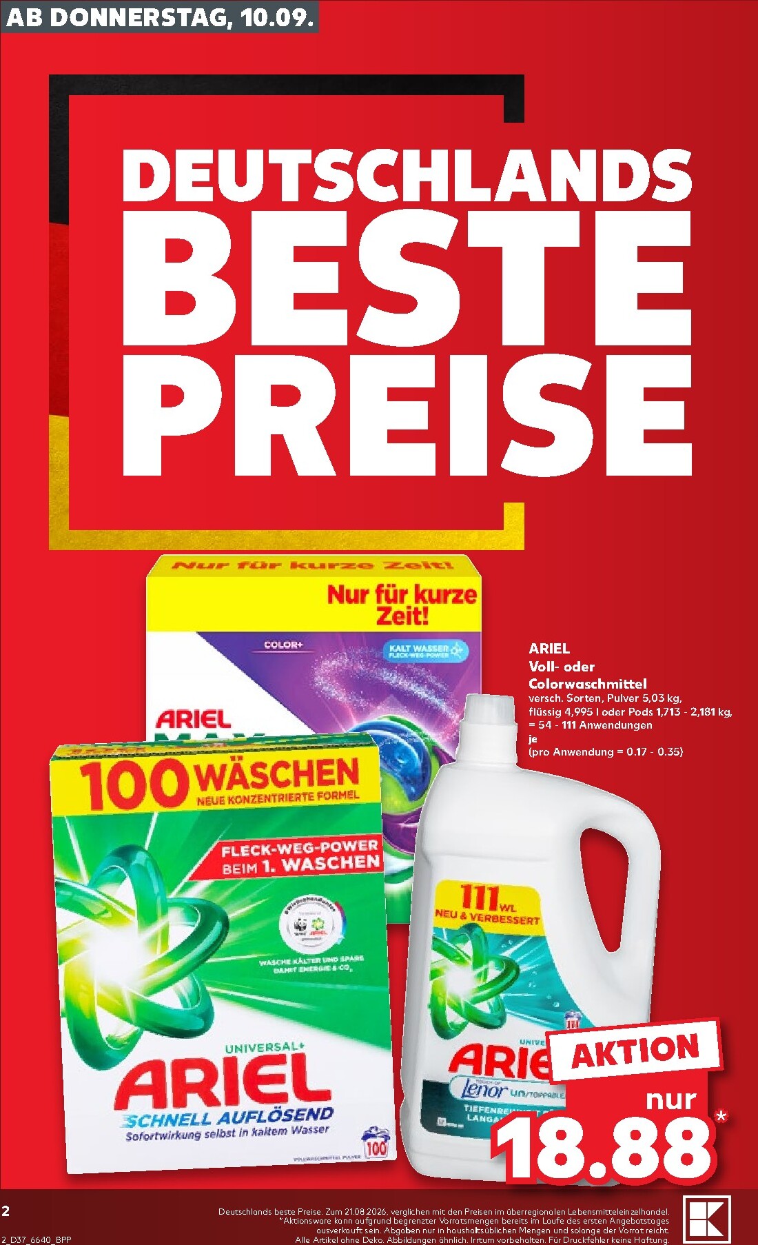 kaufland - Kaufland Prospekt nächste Woche – von Donnerstag 10.09.2026 bis Mittwoch 16.09.2026 - page: 2