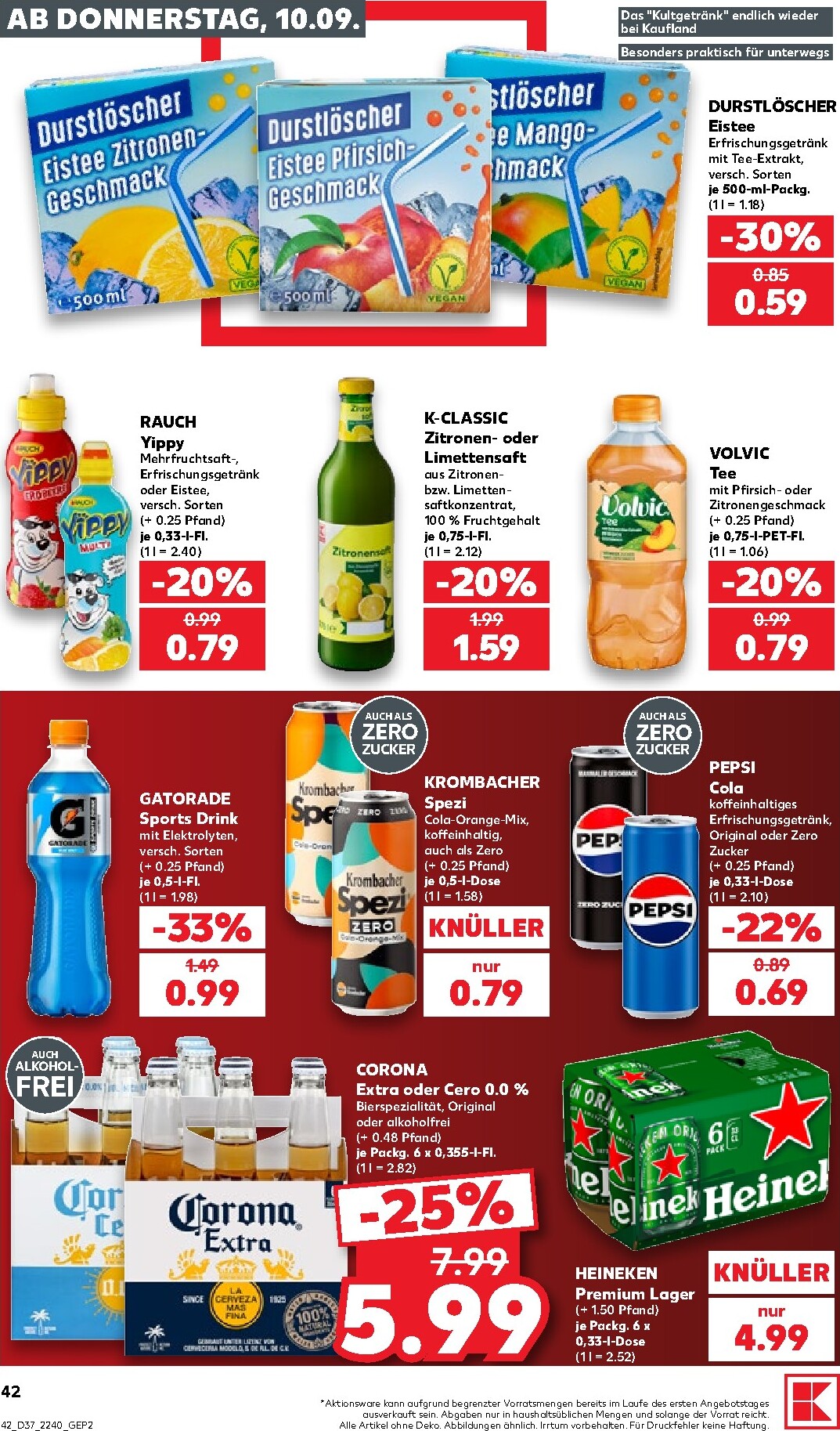 kaufland - Kaufland Prospekt nächste Woche – von Donnerstag 10.09.2026 bis Mittwoch 16.09.2026 - page: 42