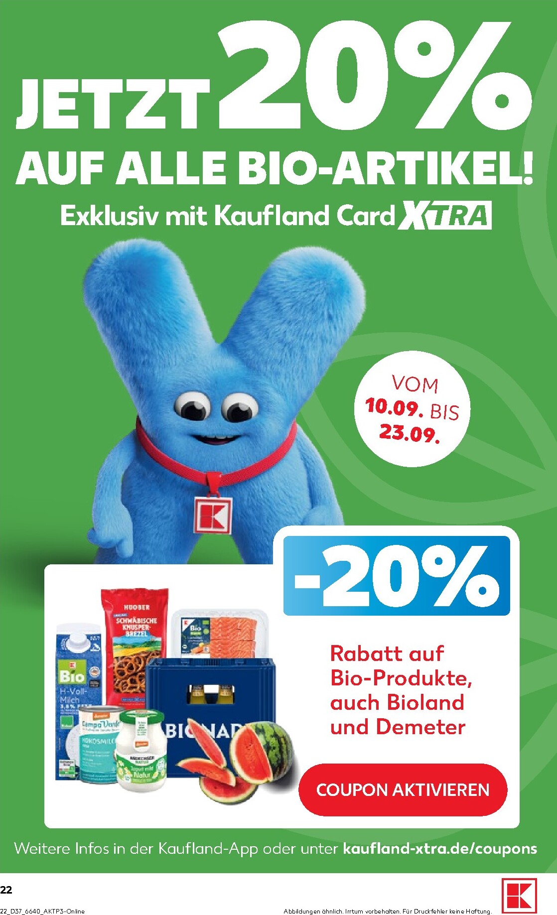 kaufland - Kaufland Prospekt nächste Woche – von Donnerstag 10.09.2026 bis Mittwoch 16.09.2026 - page: 22