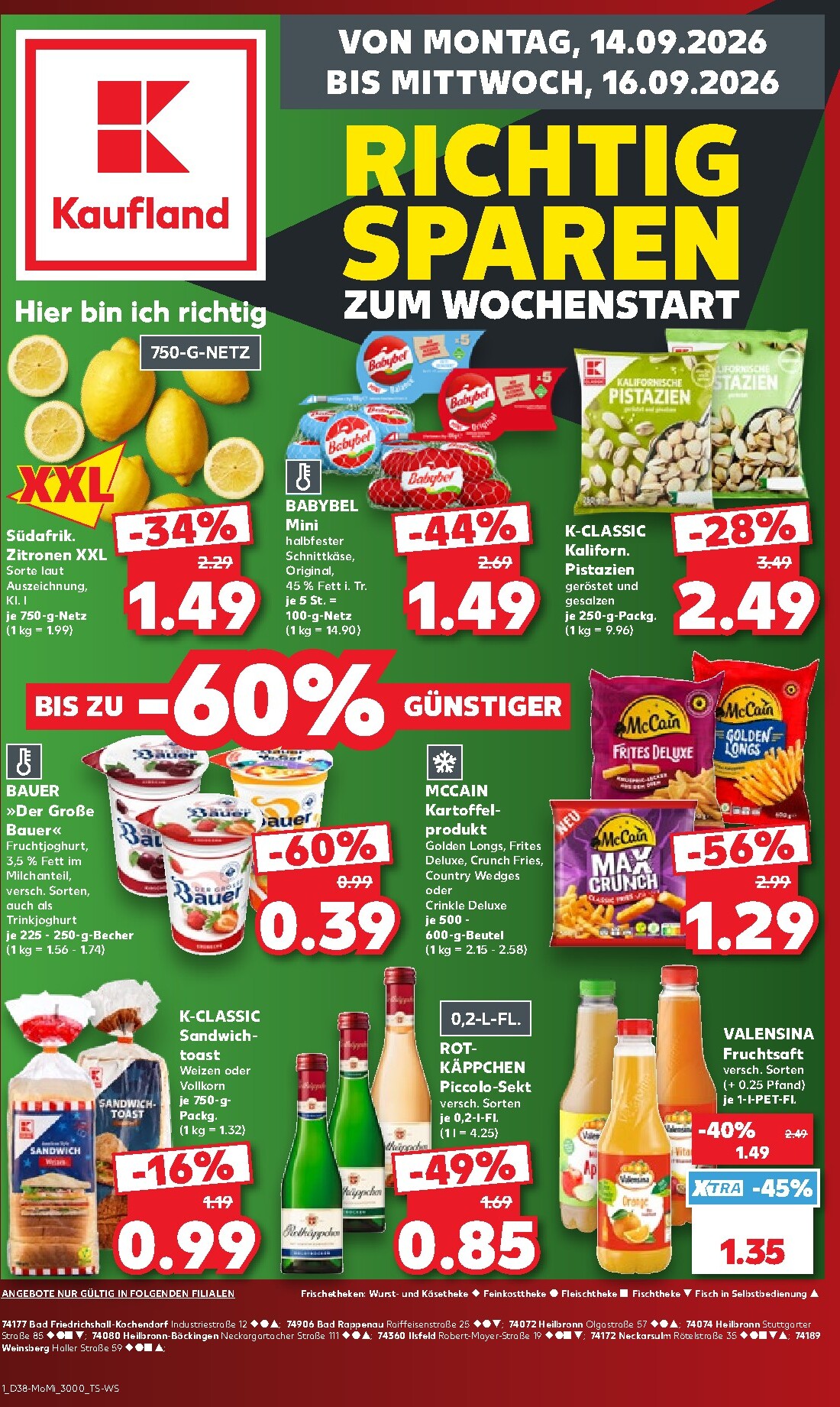 kaufland - Kaufland Prospekt nächste Woche – von Montag 14.09.2026 bis Mittwoch 16.09.2026