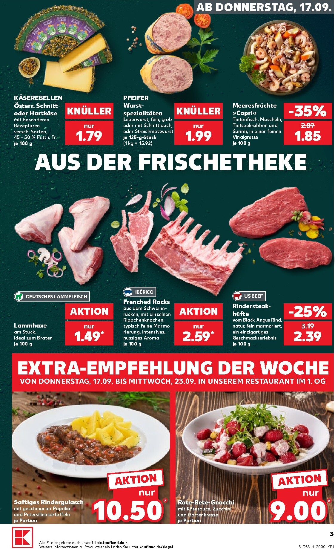 kaufland - Kaufland - Extra angebote Prospekt nächste Woche – von Donnerstag 17.09.2026 bis Mittwoch 23.09.2026 - page: 3