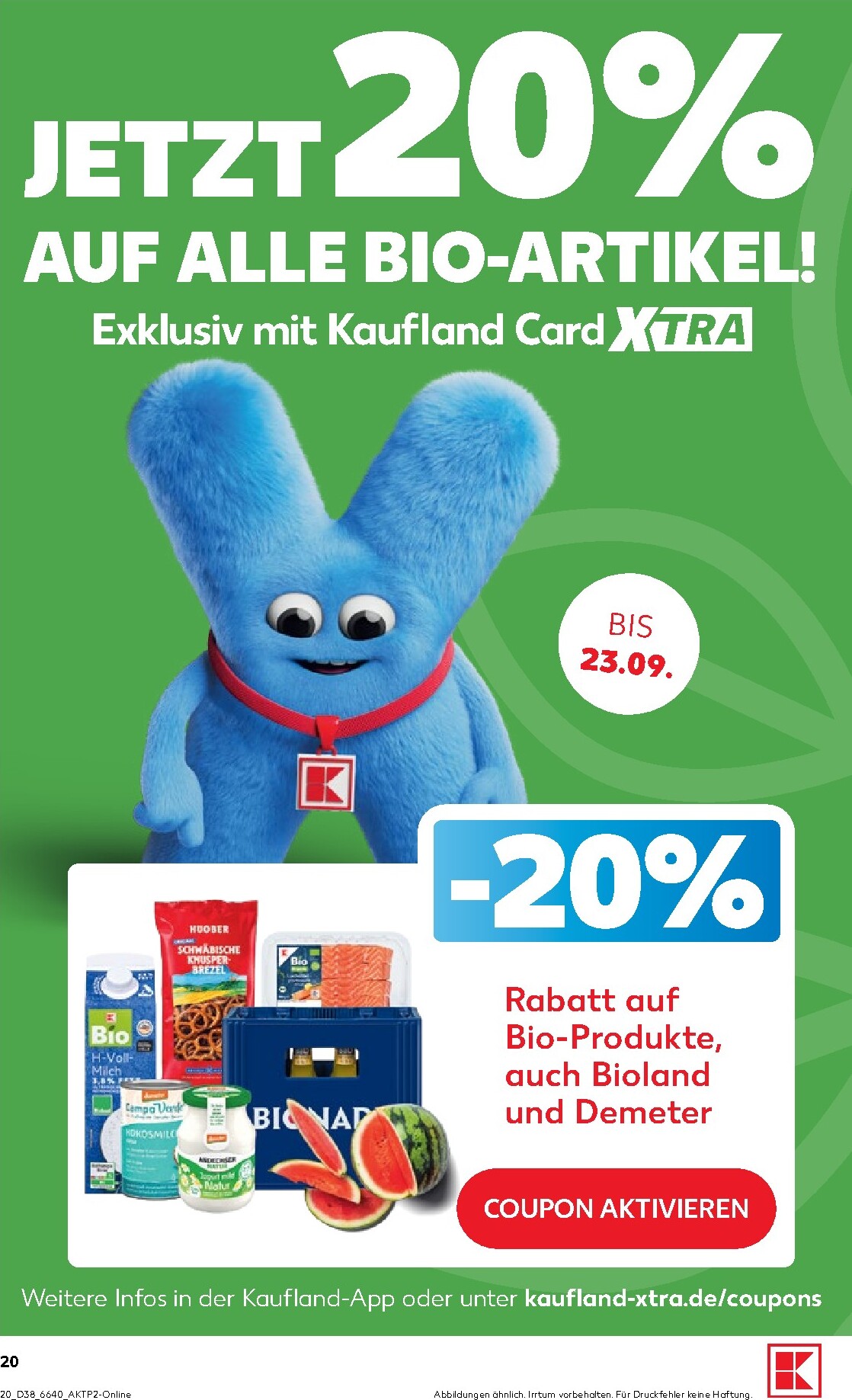 kaufland - Kaufland Prospekt nächste Woche – von Donnerstag 17.09.2026 bis Mittwoch 23.09.2026 - page: 20
