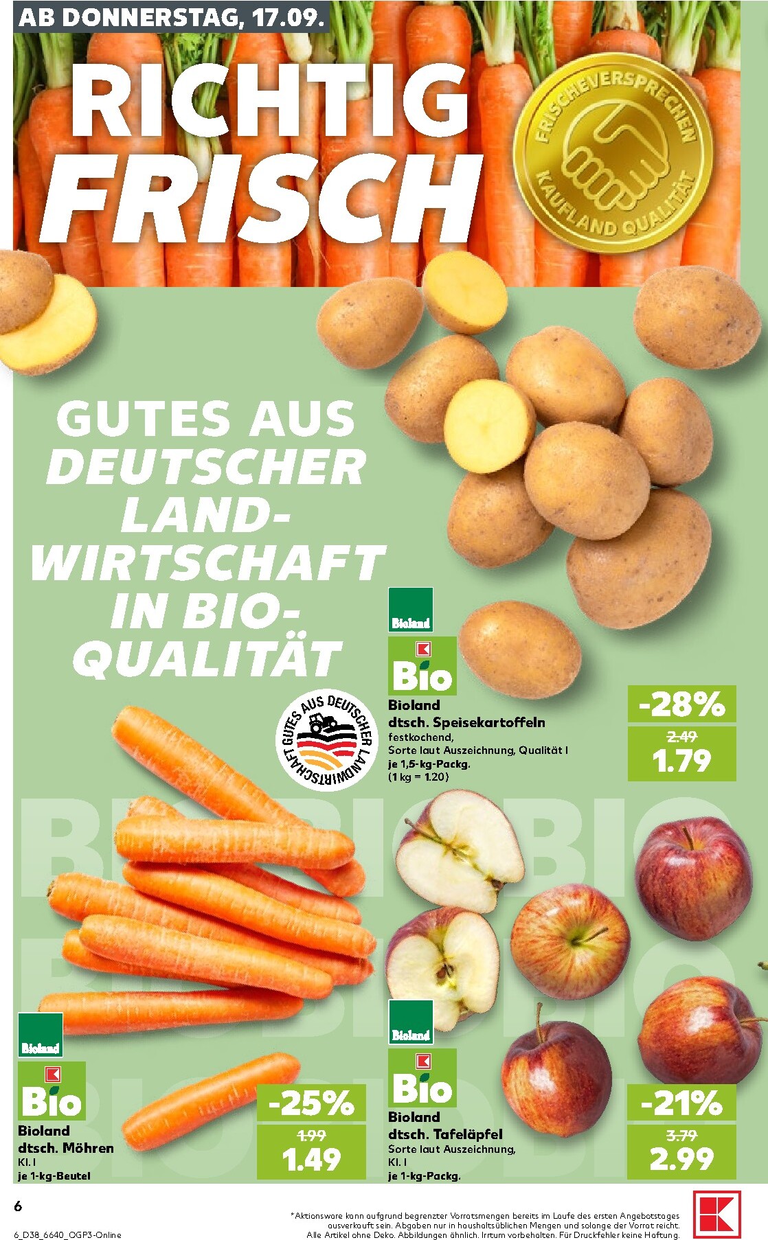 kaufland - Kaufland Prospekt nächste Woche – von Donnerstag 17.09.2026 bis Mittwoch 23.09.2026 - page: 6