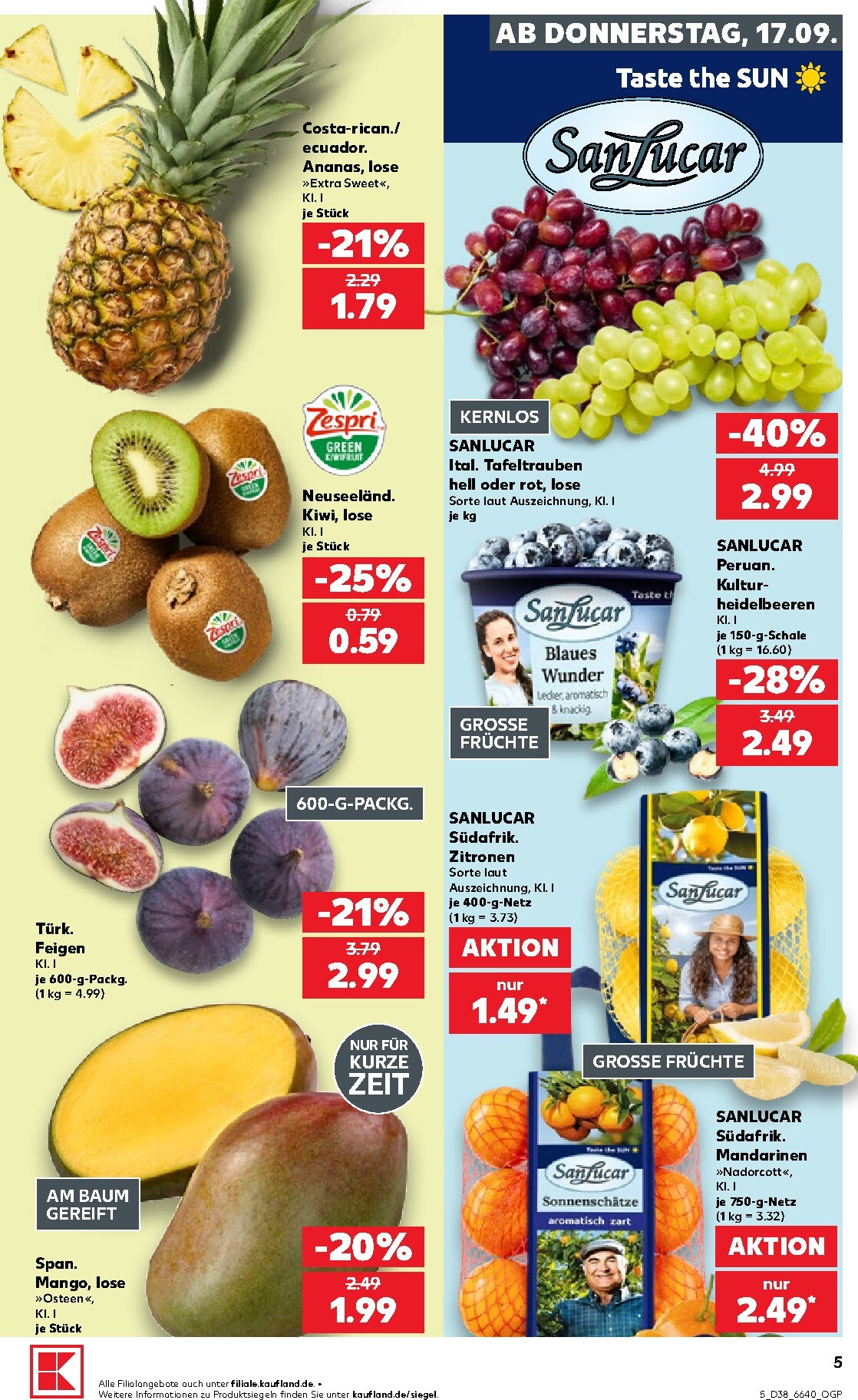 kaufland - Kaufland Prospekt nächste Woche – von Donnerstag 17.09.2026 bis Mittwoch 23.09.2026 - page: 5
