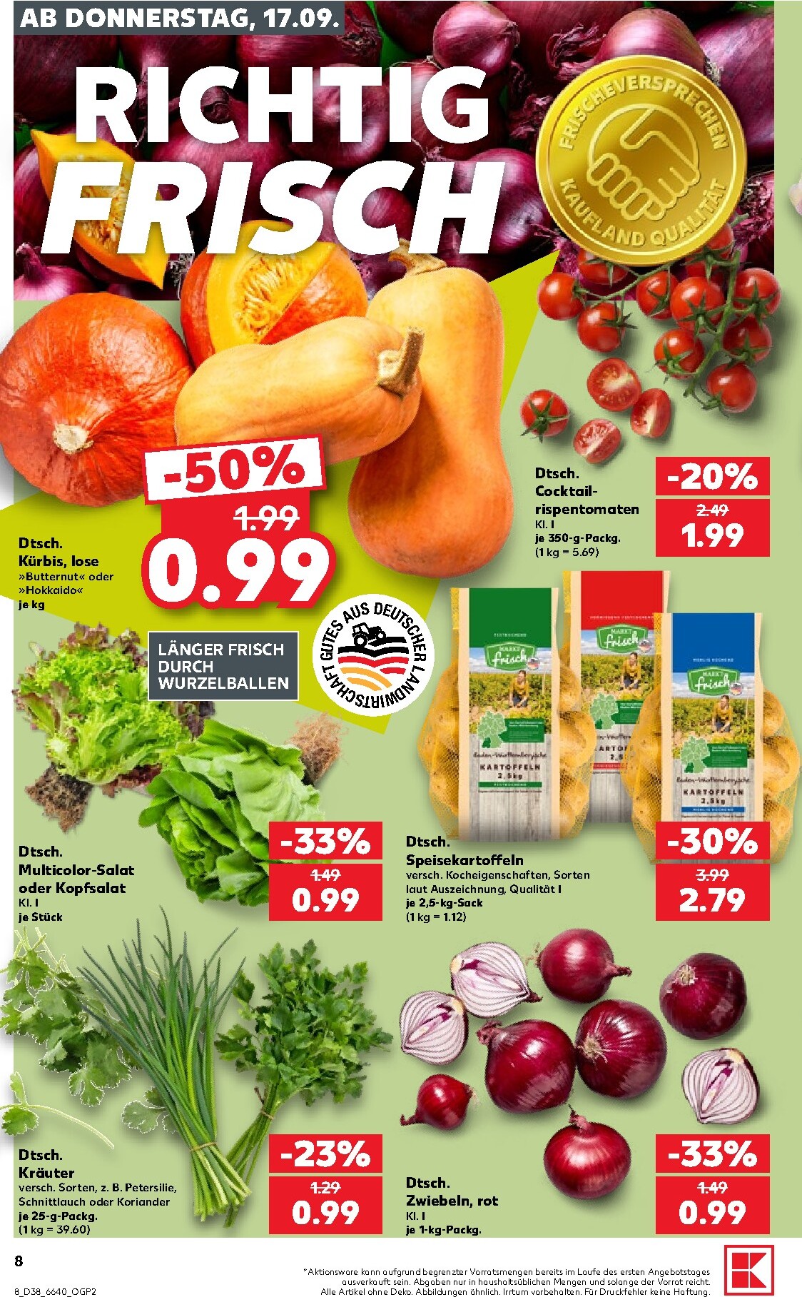 kaufland - Kaufland Prospekt nächste Woche – von Donnerstag 17.09.2026 bis Mittwoch 23.09.2026 - page: 8