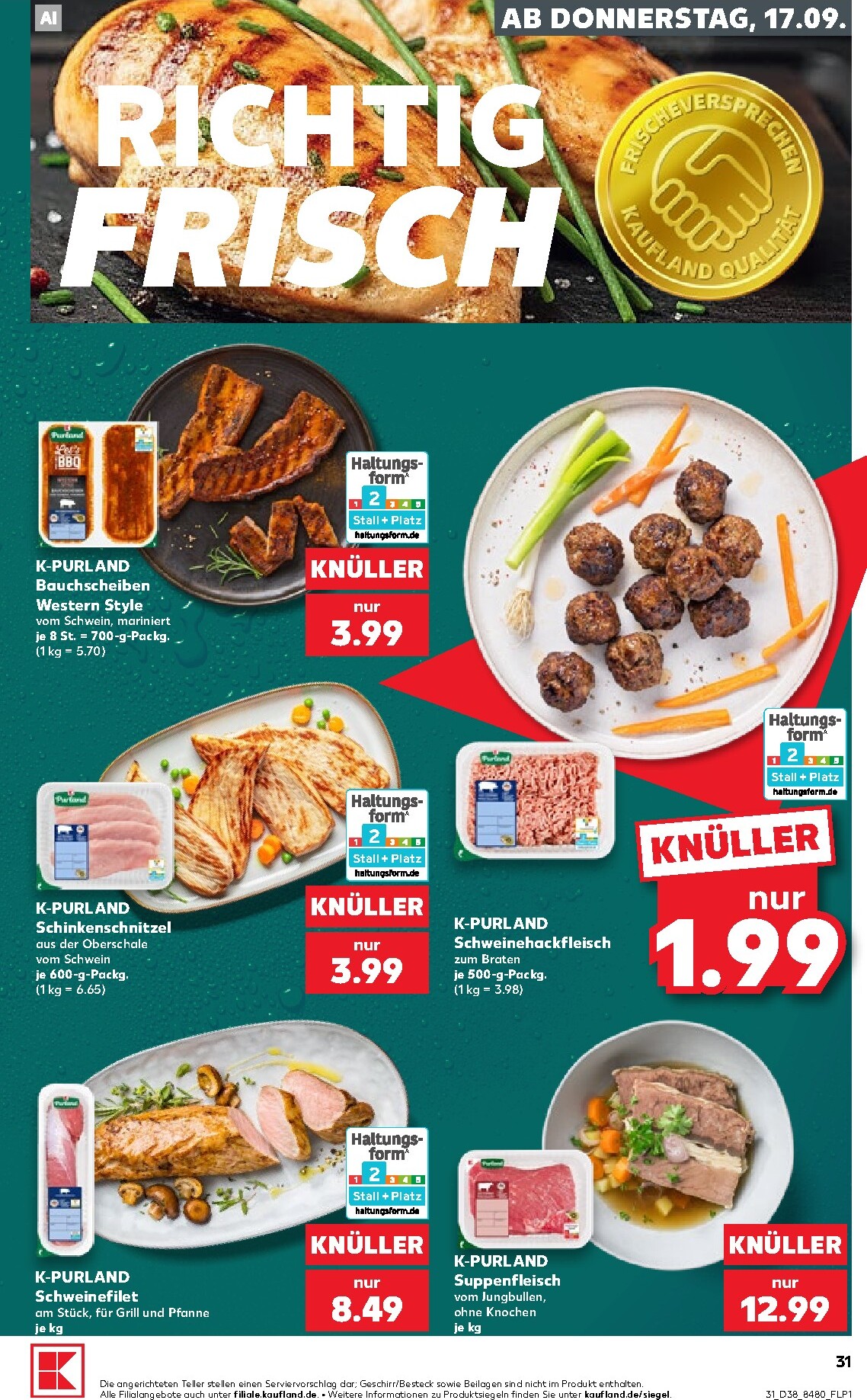 kaufland - Kaufland Prospekt nächste Woche – von Donnerstag 17.09.2026 bis Mittwoch 23.09.2026 - page: 31