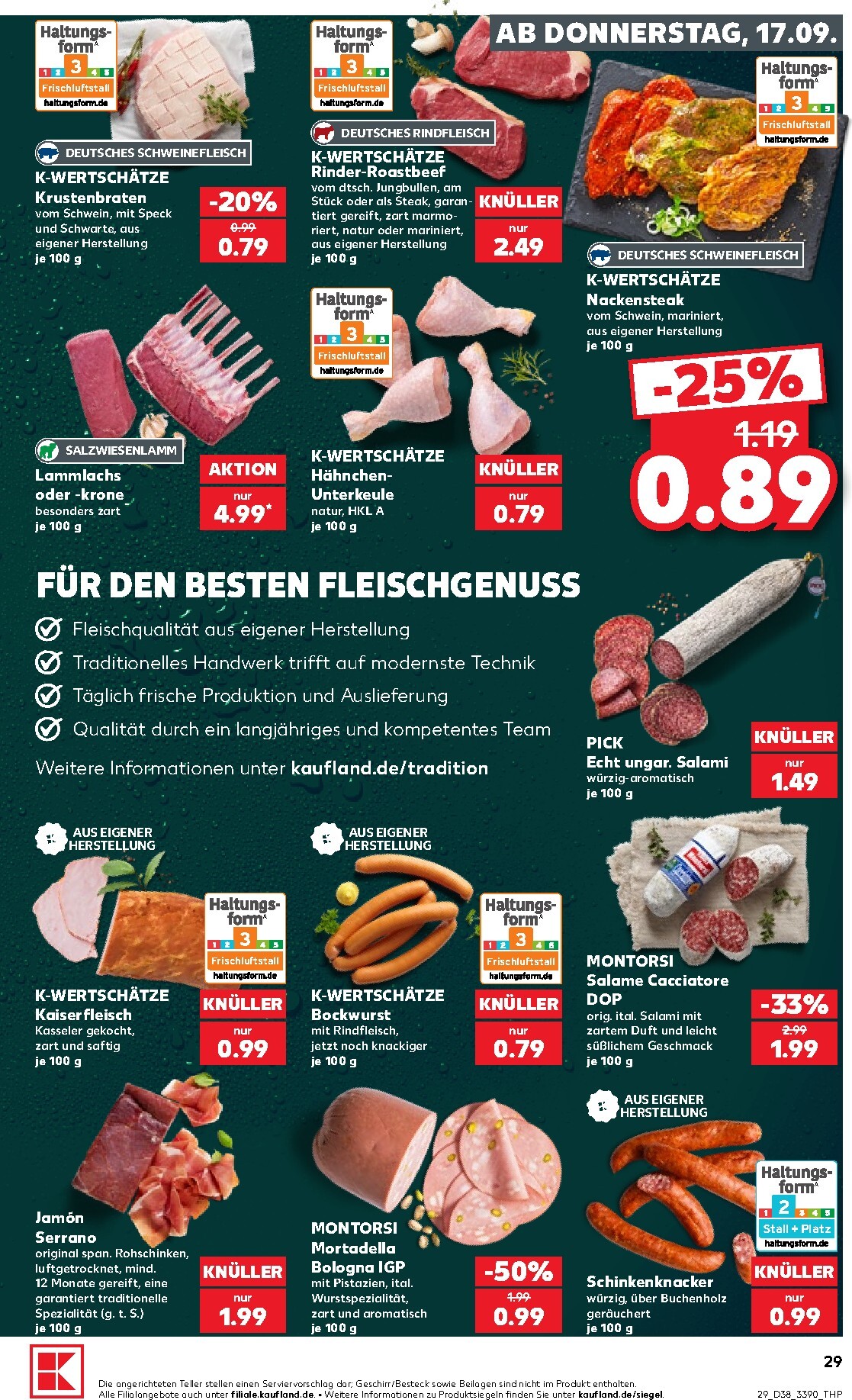 kaufland - Kaufland Prospekt nächste Woche – von Donnerstag 17.09.2026 bis Mittwoch 23.09.2026 - page: 29
