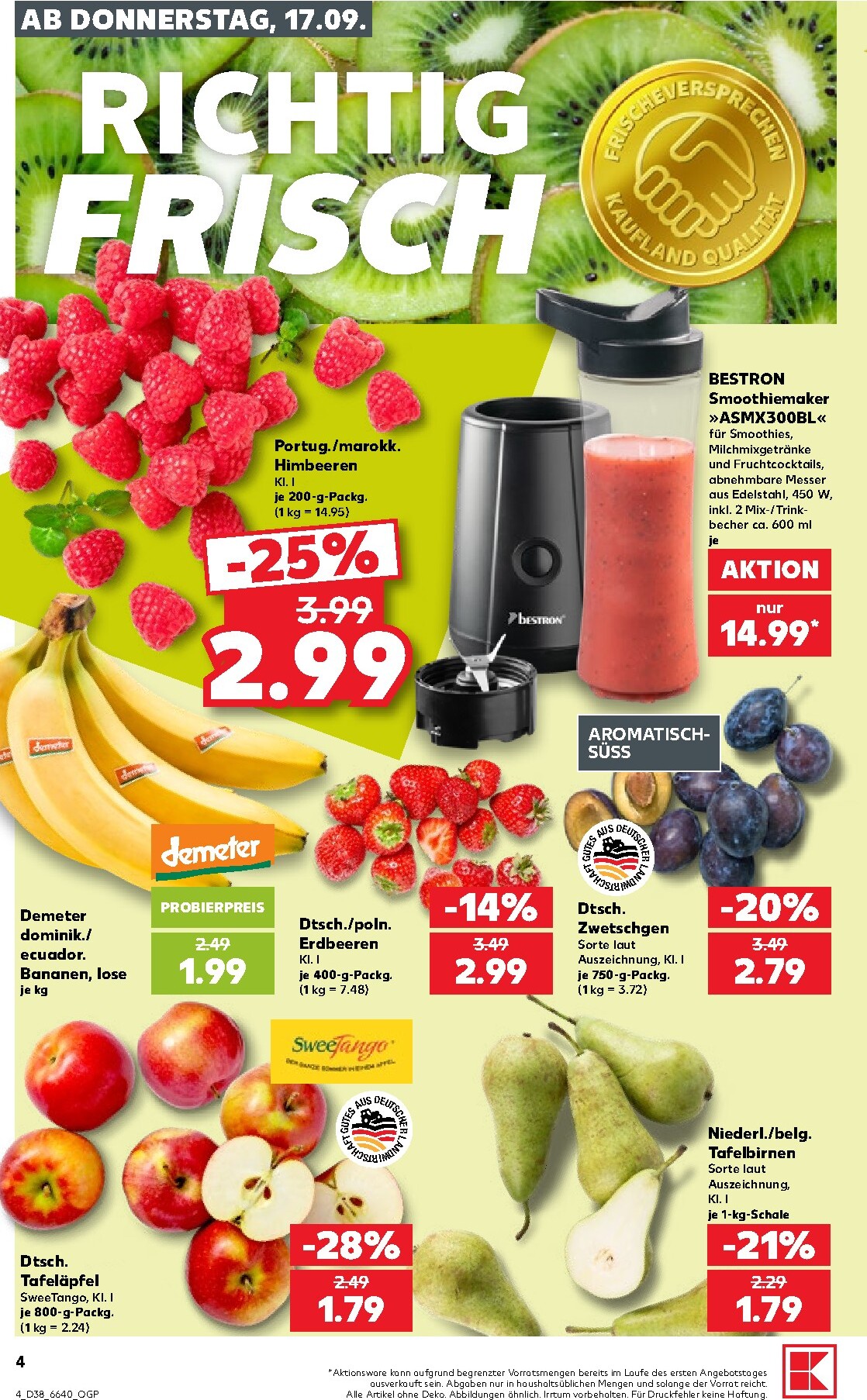 kaufland - Kaufland Prospekt nächste Woche – von Donnerstag 17.09.2026 bis Mittwoch 23.09.2026 - page: 4