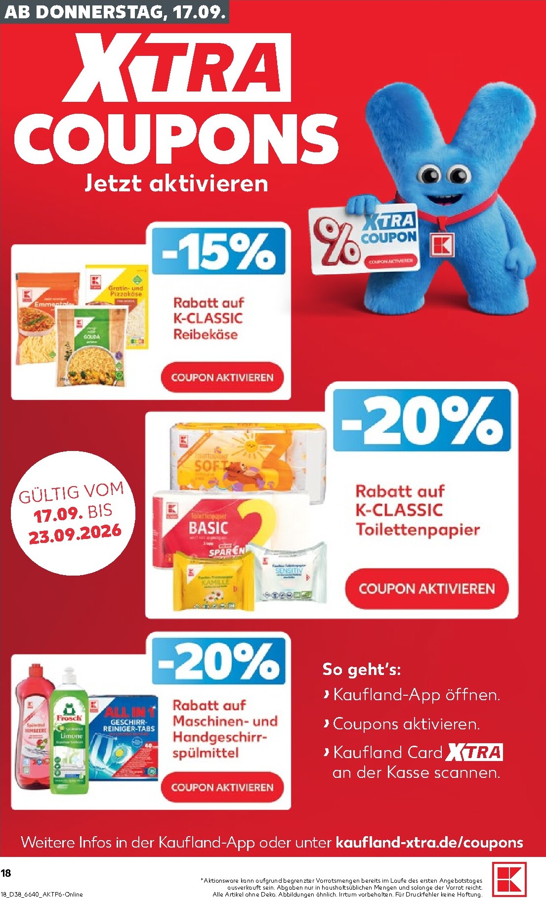 kaufland - Kaufland Prospekt nächste Woche – von Donnerstag 17.09.2026 bis Mittwoch 23.09.2026 - page: 18