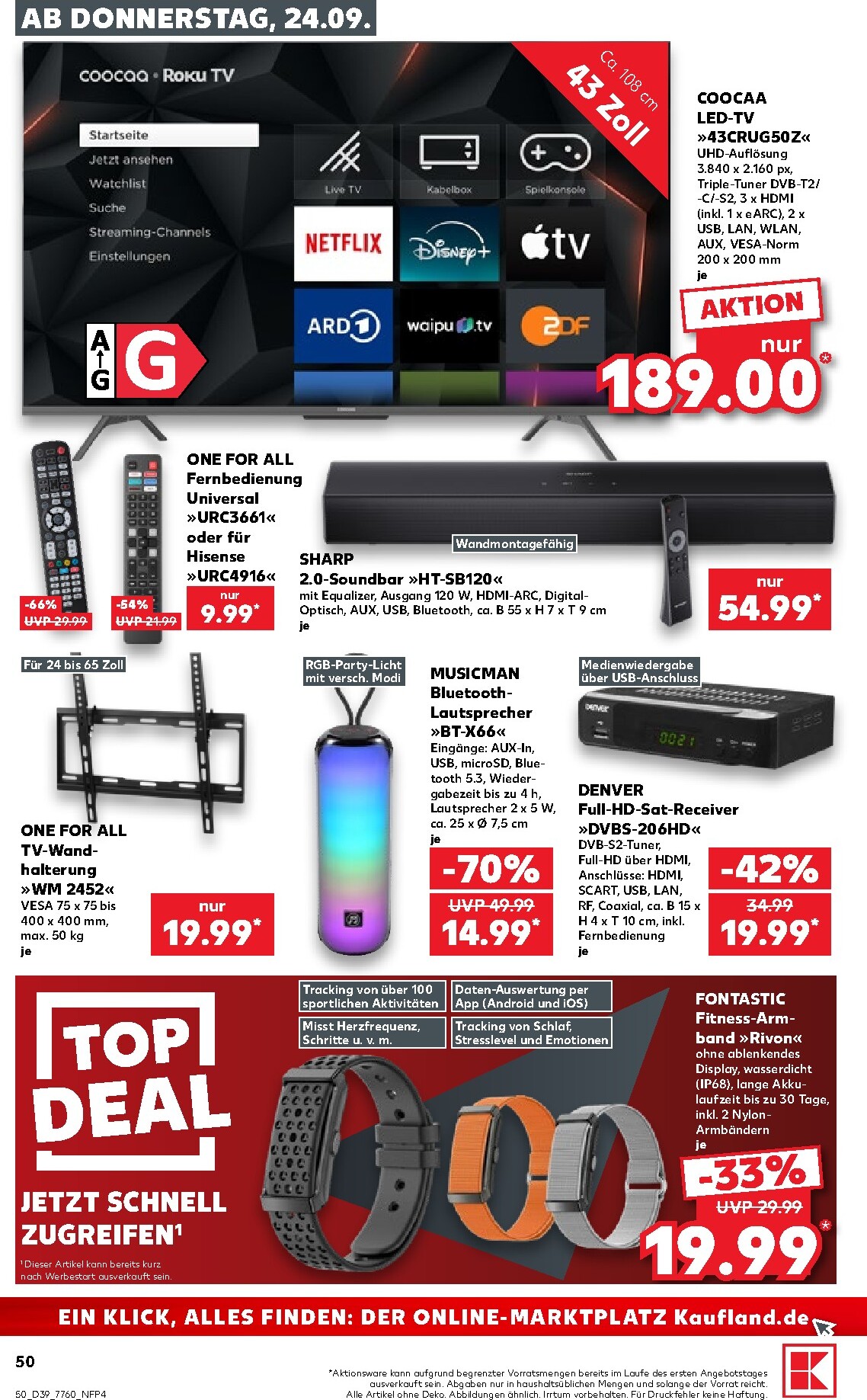 kaufland - Kaufland Prospekt nächste Woche – von Donnerstag 24.09.2026 bis Mittwoch 30.09.2026 - page: 50