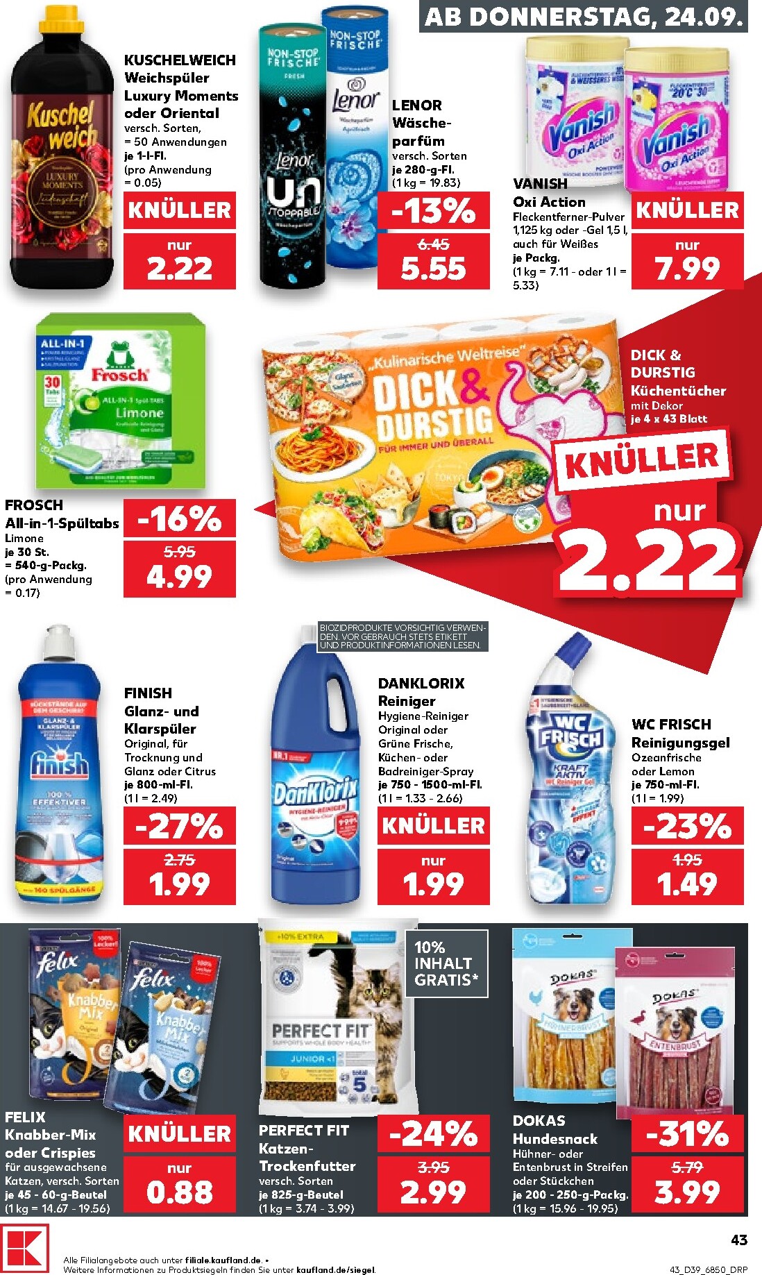 kaufland - Kaufland Prospekt nächste Woche – von Donnerstag 24.09.2026 bis Mittwoch 30.09.2026 - page: 43