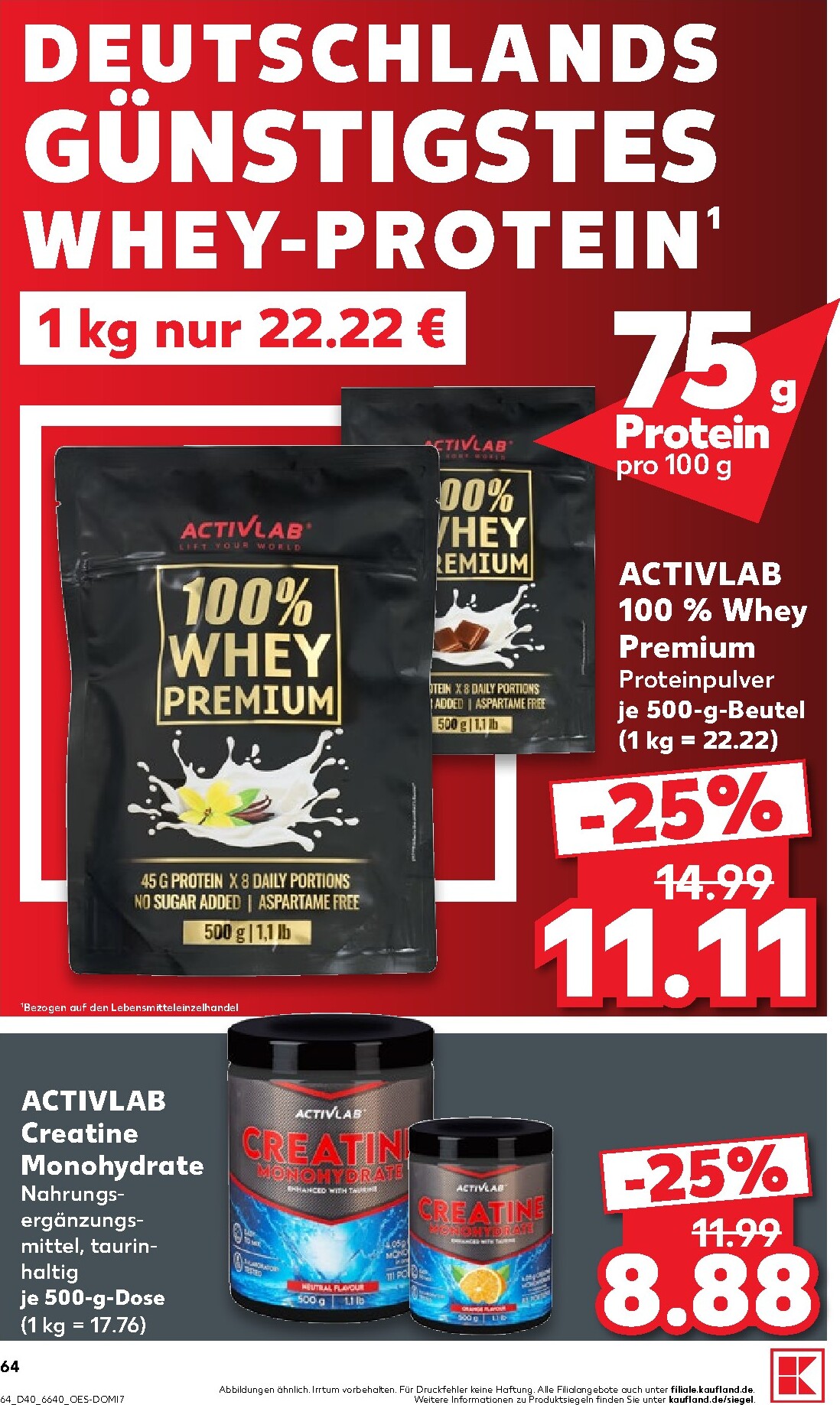 kaufland - Kaufland Prospekt nächste Woche – von Donnerstag 01.10.2026 bis Mittwoch 07.10.2026 - page: 64