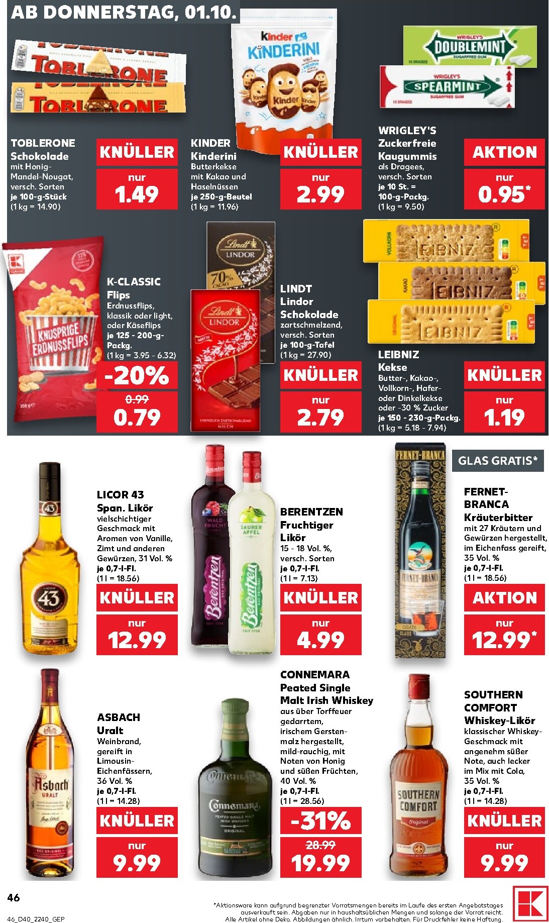 kaufland - Kaufland Prospekt nächste Woche – von Donnerstag 01.10.2026 bis Mittwoch 07.10.2026 - page: 46