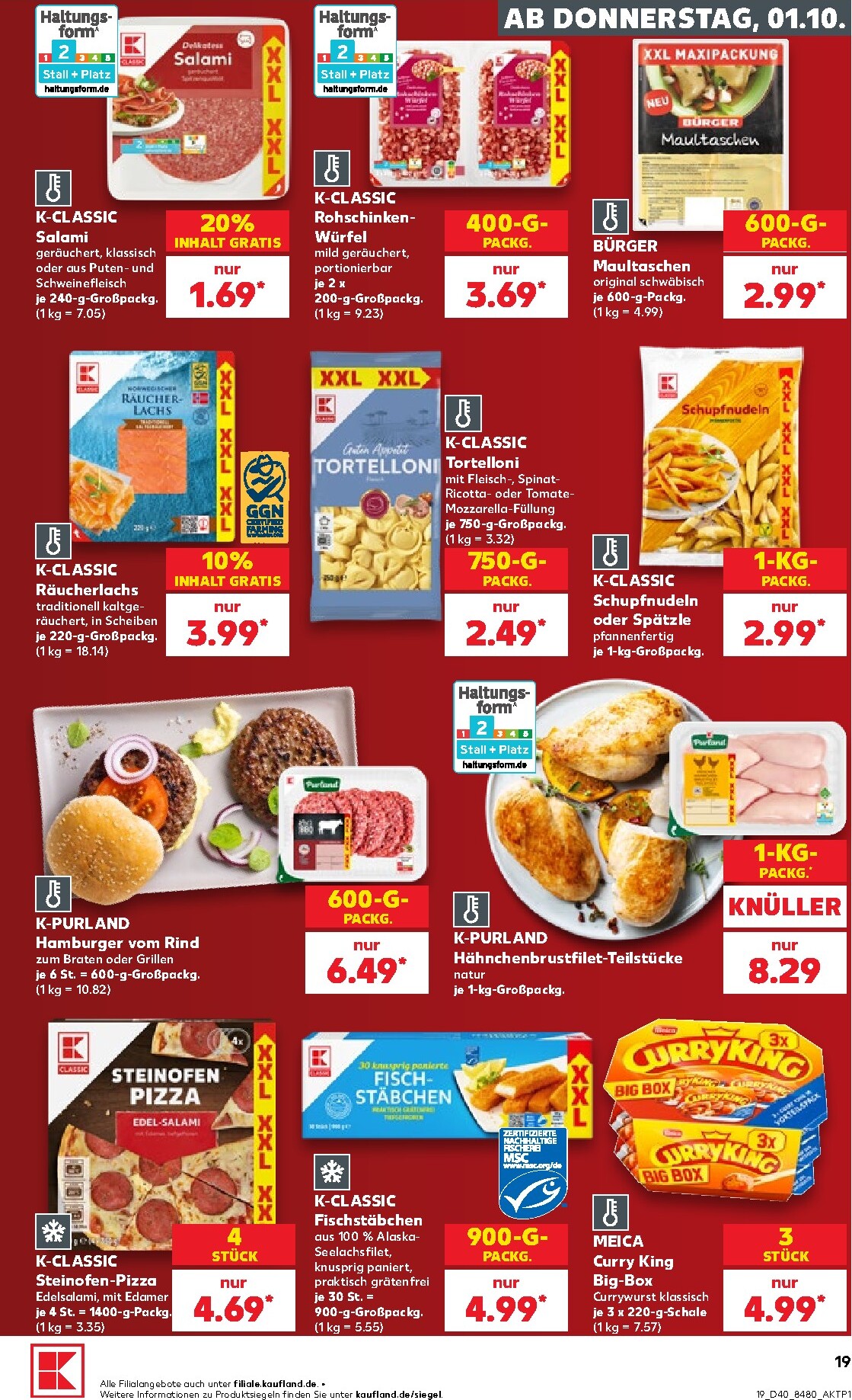 kaufland - Kaufland Prospekt nächste Woche – von Donnerstag 01.10.2026 bis Mittwoch 07.10.2026 - page: 19