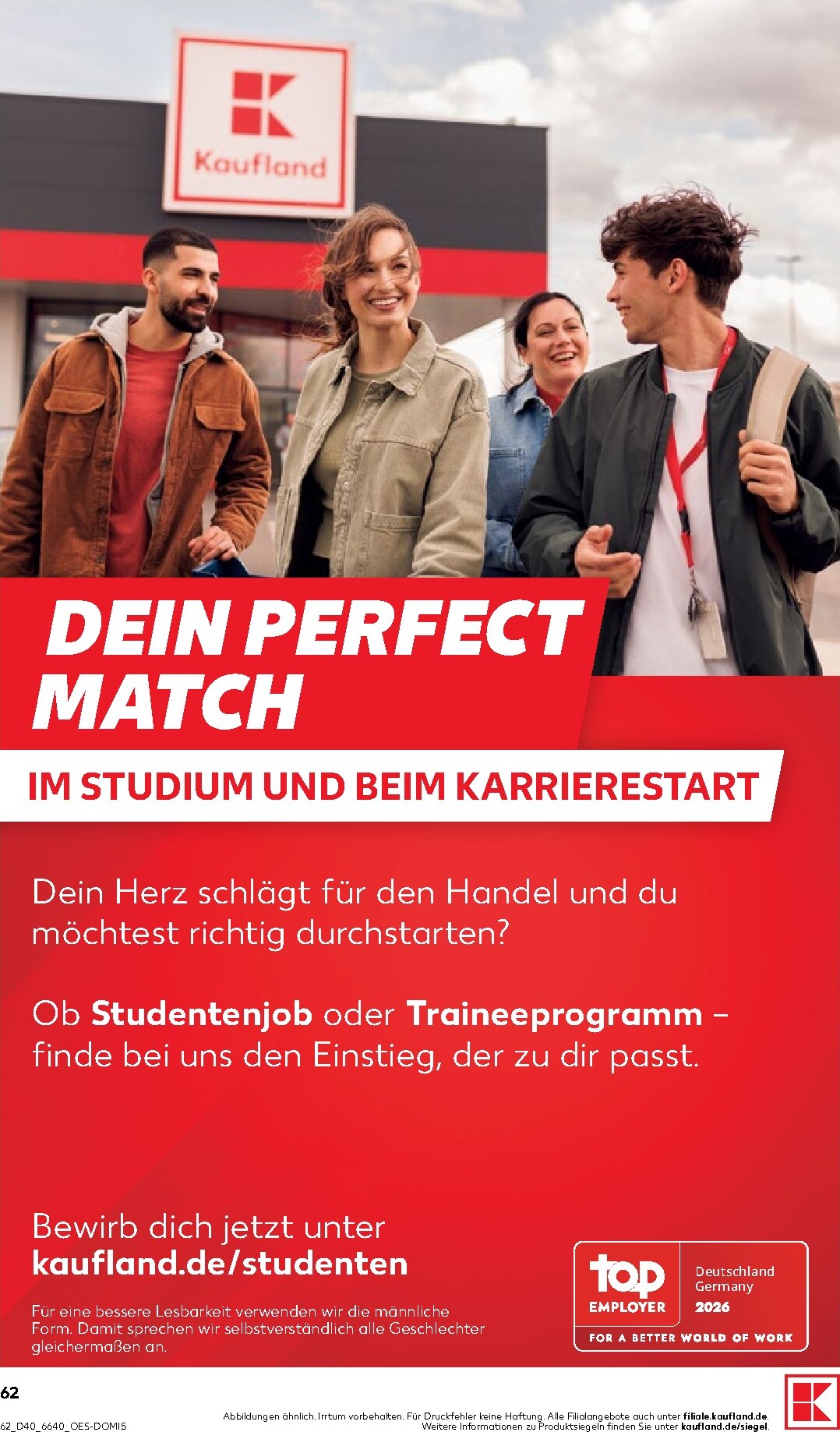 kaufland - Kaufland Prospekt nächste Woche – von Donnerstag 01.10.2026 bis Mittwoch 07.10.2026 - page: 62