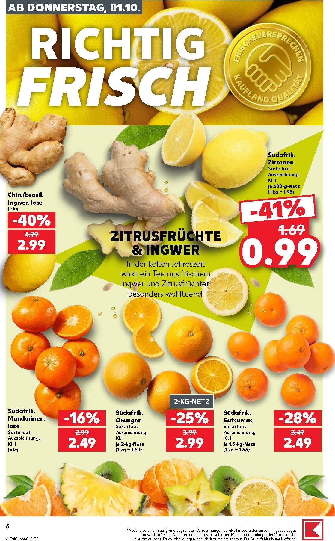 kaufland - Kaufland Prospekt nächste Woche – von Donnerstag 01.10.2026 bis Mittwoch 07.10.2026 - page: 6