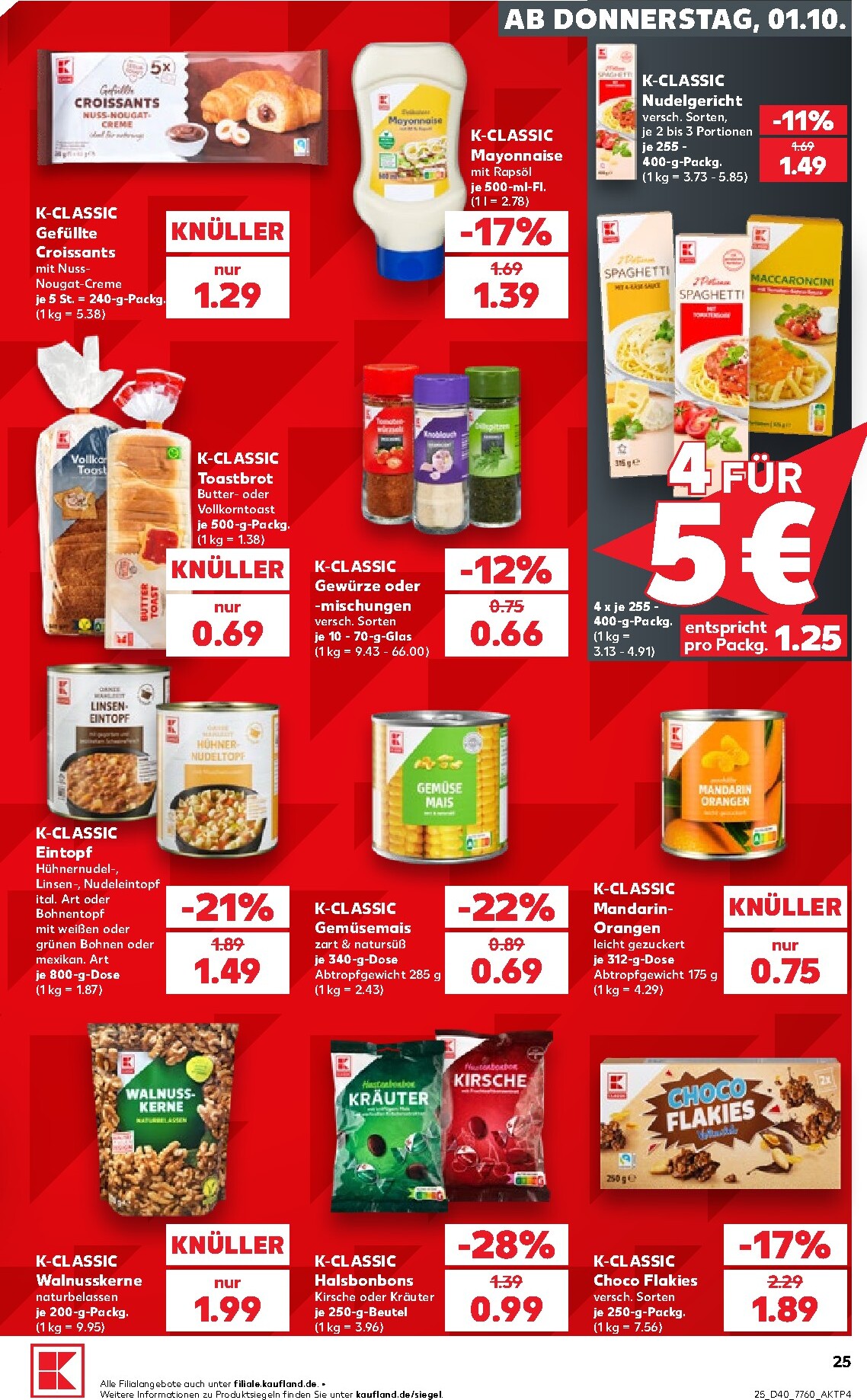 kaufland - Kaufland Prospekt nächste Woche – von Donnerstag 01.10.2026 bis Mittwoch 07.10.2026 - page: 25