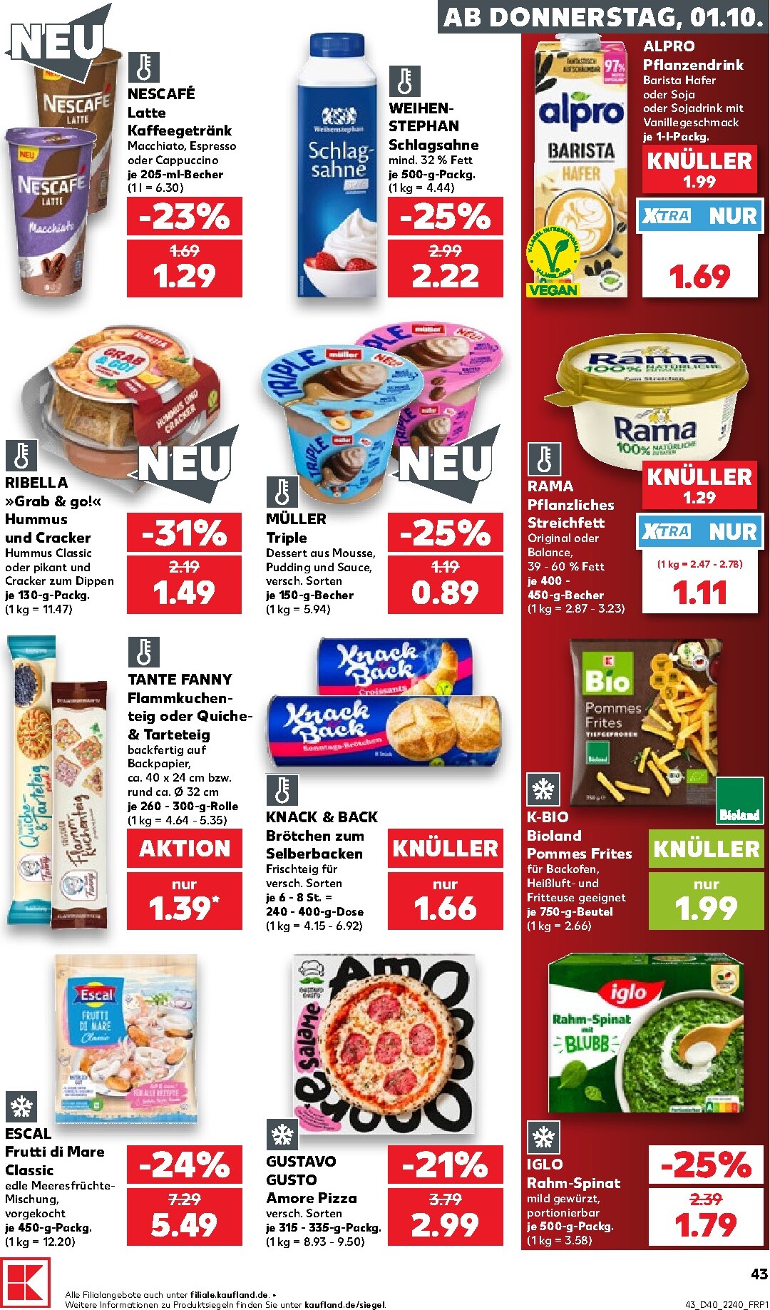 kaufland - Kaufland Prospekt nächste Woche – von Donnerstag 01.10.2026 bis Mittwoch 07.10.2026 - page: 43
