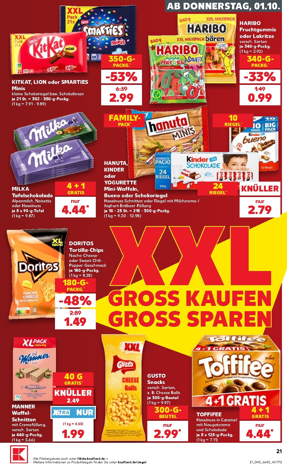 kaufland - Kaufland Prospekt nächste Woche – von Donnerstag 01.10.2026 bis Mittwoch 07.10.2026 - page: 21