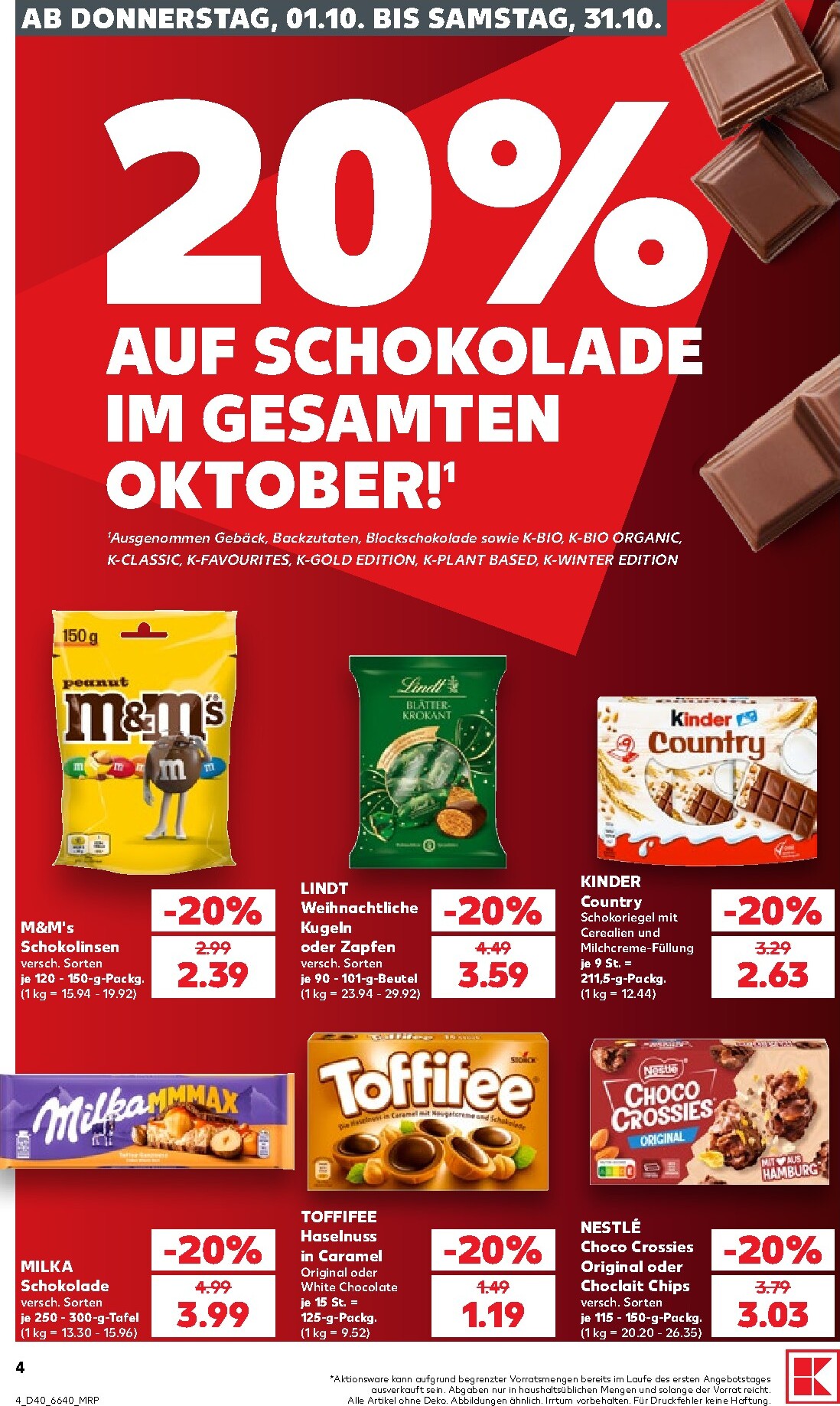 kaufland - Kaufland Prospekt nächste Woche – von Donnerstag 01.10.2026 bis Mittwoch 07.10.2026 - page: 4