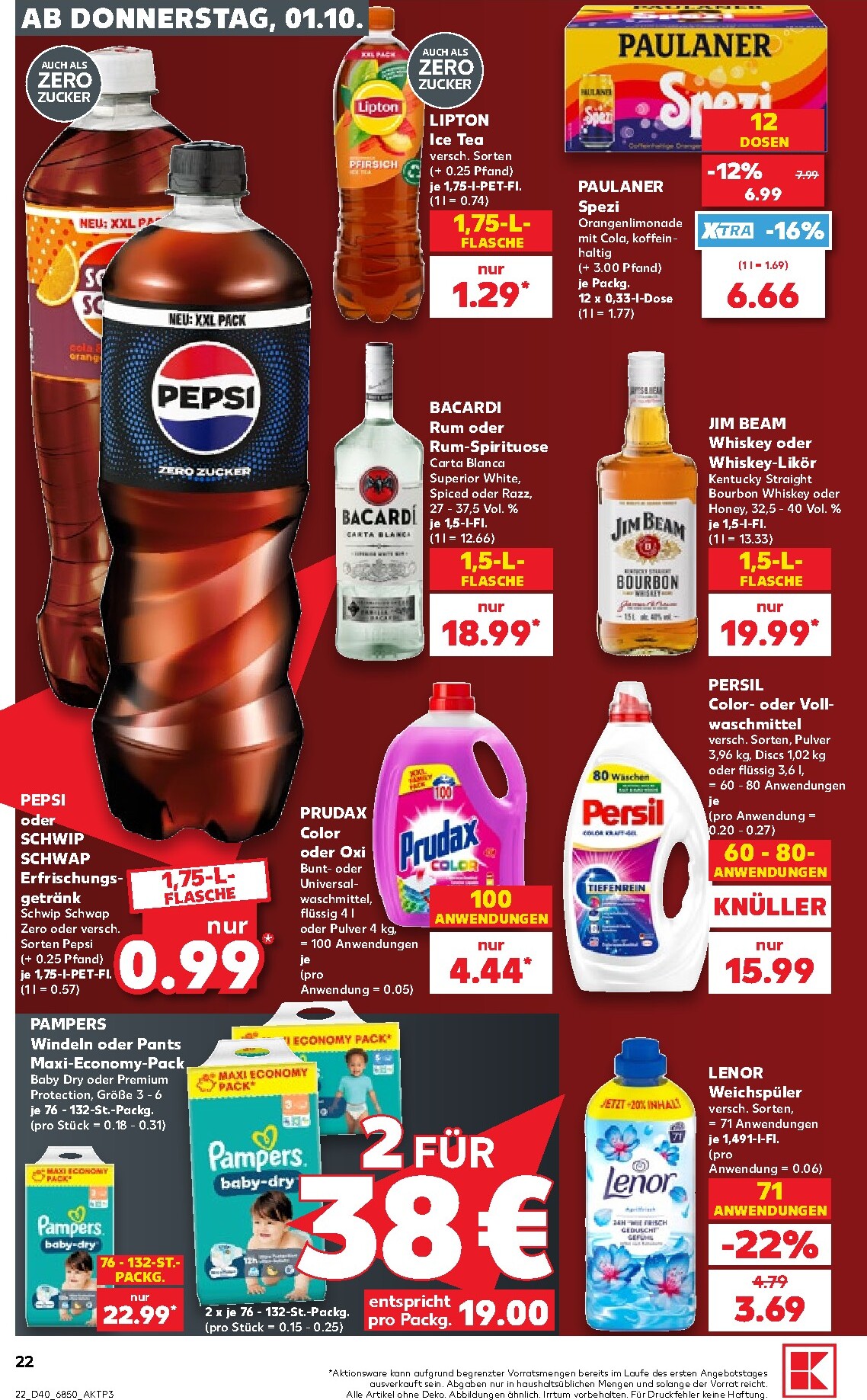 kaufland - Kaufland Prospekt nächste Woche – von Donnerstag 01.10.2026 bis Mittwoch 07.10.2026 - page: 22