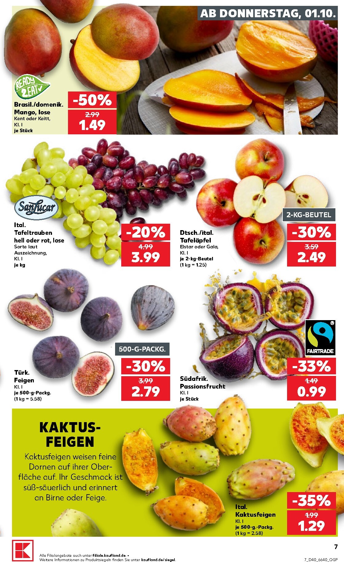 kaufland - Kaufland Prospekt nächste Woche – von Donnerstag 01.10.2026 bis Mittwoch 07.10.2026 - page: 7