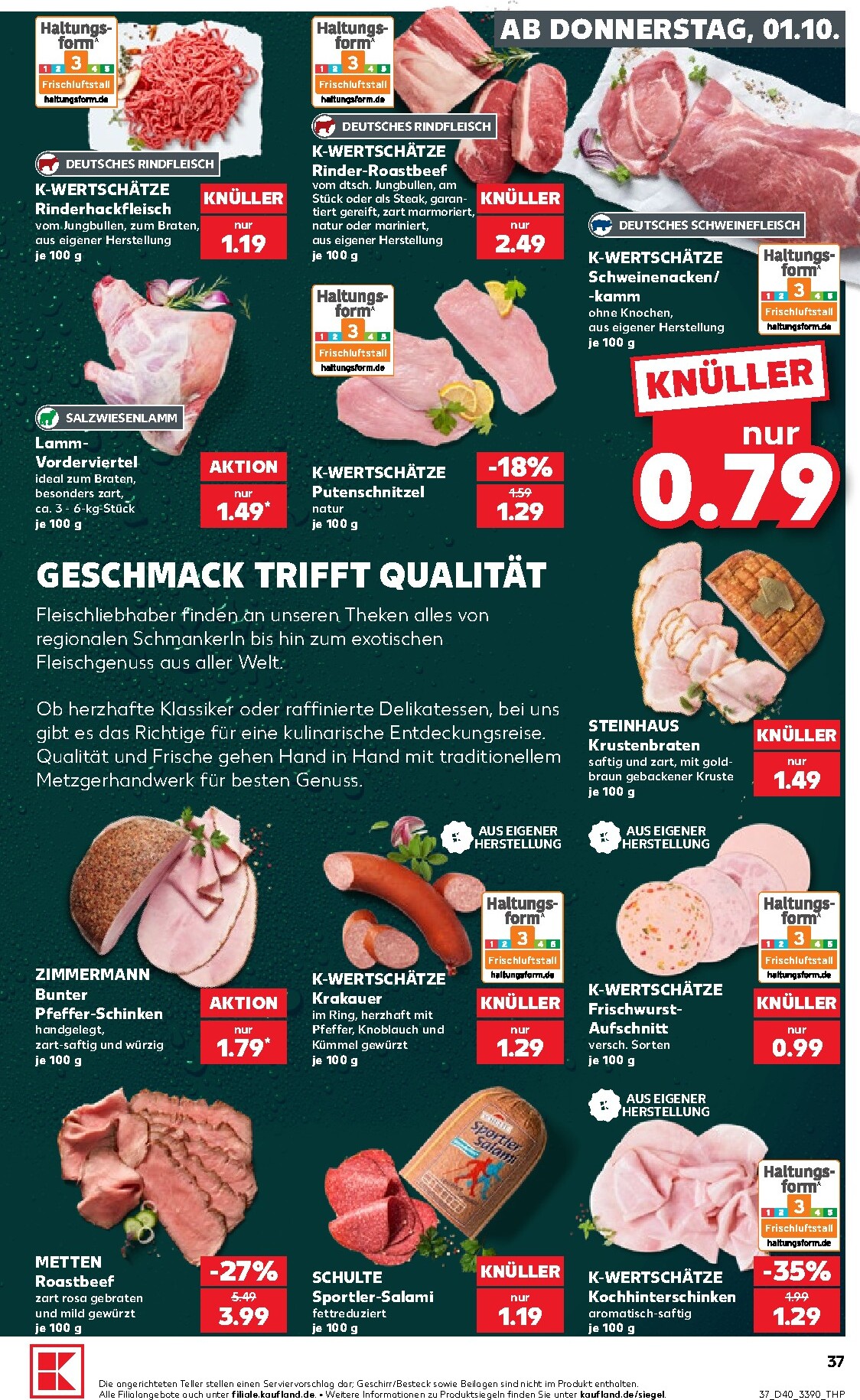 kaufland - Kaufland Prospekt nächste Woche – von Donnerstag 01.10.2026 bis Mittwoch 07.10.2026 - page: 37