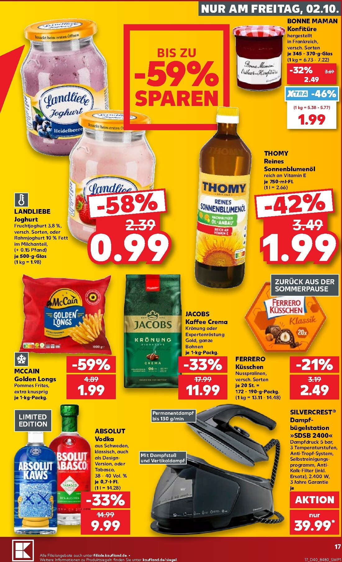 kaufland - Kaufland Prospekt nächste Woche – von Donnerstag 01.10.2026 bis Mittwoch 07.10.2026 - page: 17