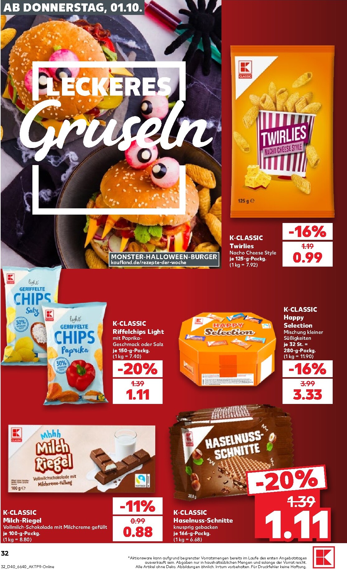 kaufland - Kaufland Prospekt nächste Woche – von Donnerstag 01.10.2026 bis Mittwoch 07.10.2026 - page: 32
