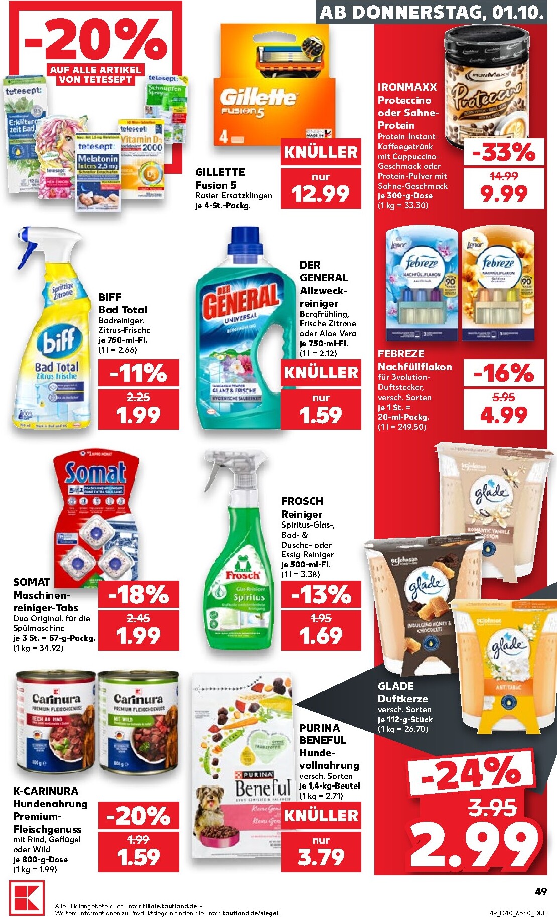 kaufland - Kaufland Prospekt nächste Woche – von Donnerstag 01.10.2026 bis Mittwoch 07.10.2026 - page: 49