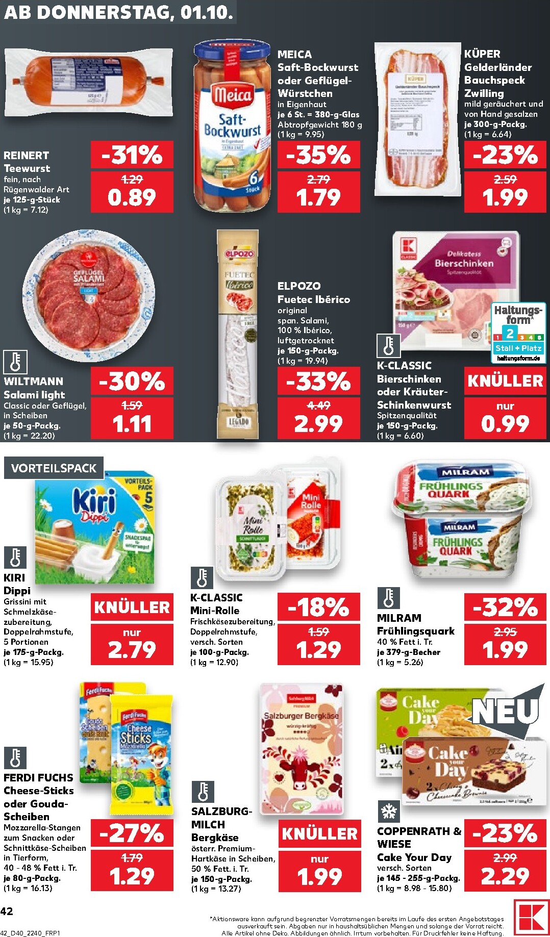 kaufland - Kaufland Prospekt nächste Woche – von Donnerstag 01.10.2026 bis Mittwoch 07.10.2026 - page: 42