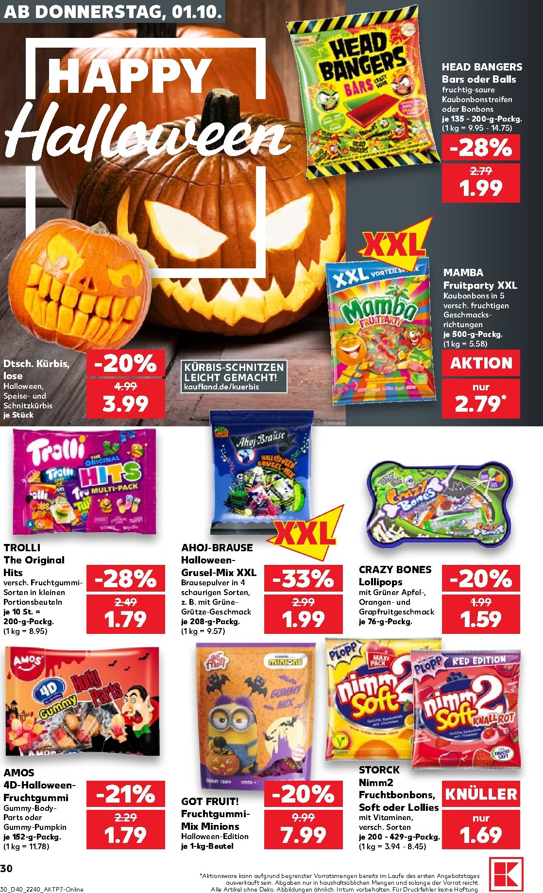 kaufland - Kaufland Prospekt nächste Woche – von Donnerstag 01.10.2026 bis Mittwoch 07.10.2026 - page: 30