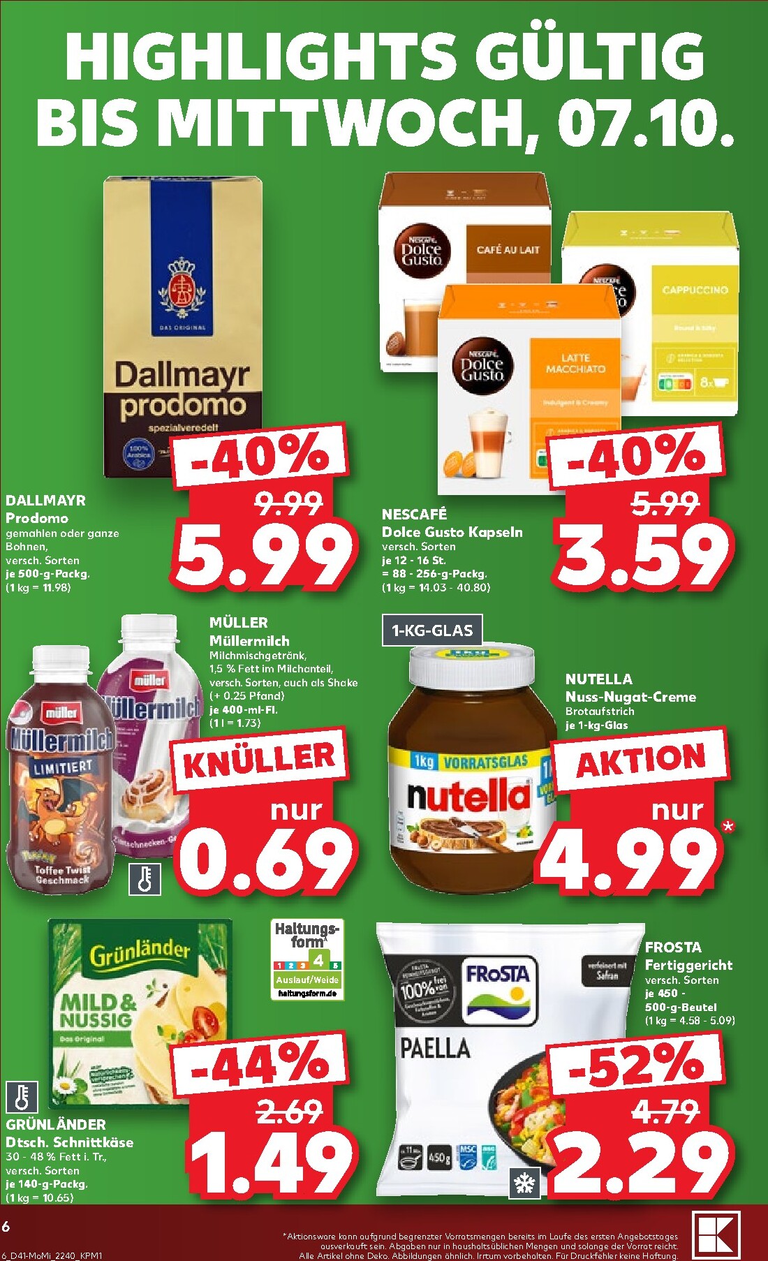 kaufland - Kaufland Německo - Richtig Sparen Zum Wochenstart Prospekt nächste Woche – von Montag 05.10.2026 bis Mittwoch 07.10.2026 - page: 6