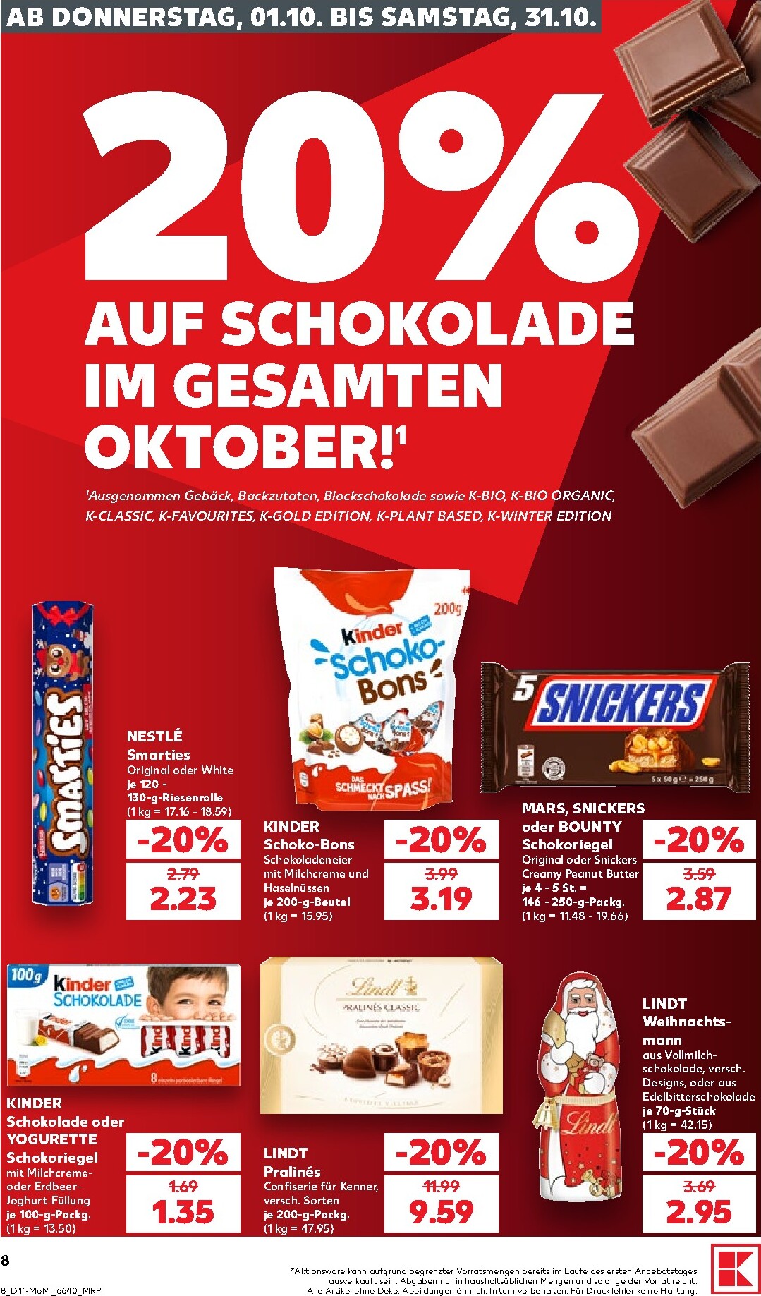 kaufland - Kaufland Německo - Richtig Sparen Zum Wochenstart Prospekt nächste Woche – von Montag 05.10.2026 bis Mittwoch 07.10.2026 - page: 8