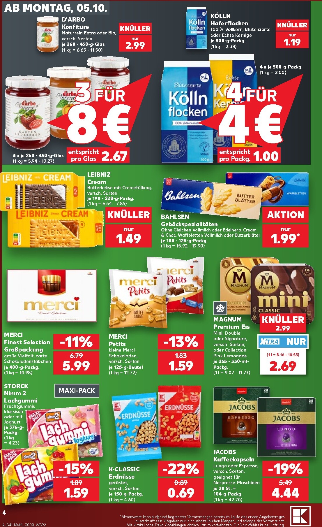 kaufland - Kaufland Německo - Richtig Sparen Zum Wochenstart Prospekt nächste Woche – von Montag 05.10.2026 bis Mittwoch 07.10.2026 - page: 4