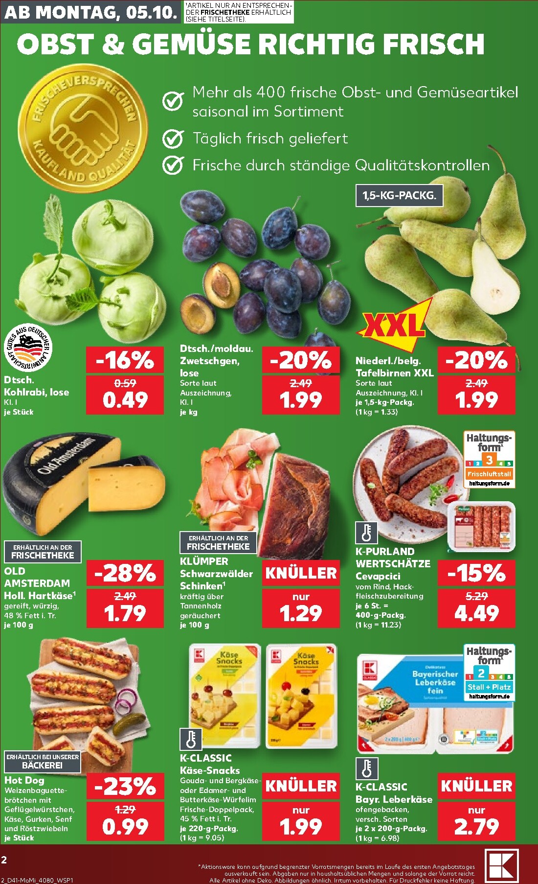 kaufland - Kaufland Německo - Richtig Sparen Zum Wochenstart Prospekt nächste Woche – von Montag 05.10.2026 bis Mittwoch 07.10.2026 - page: 2