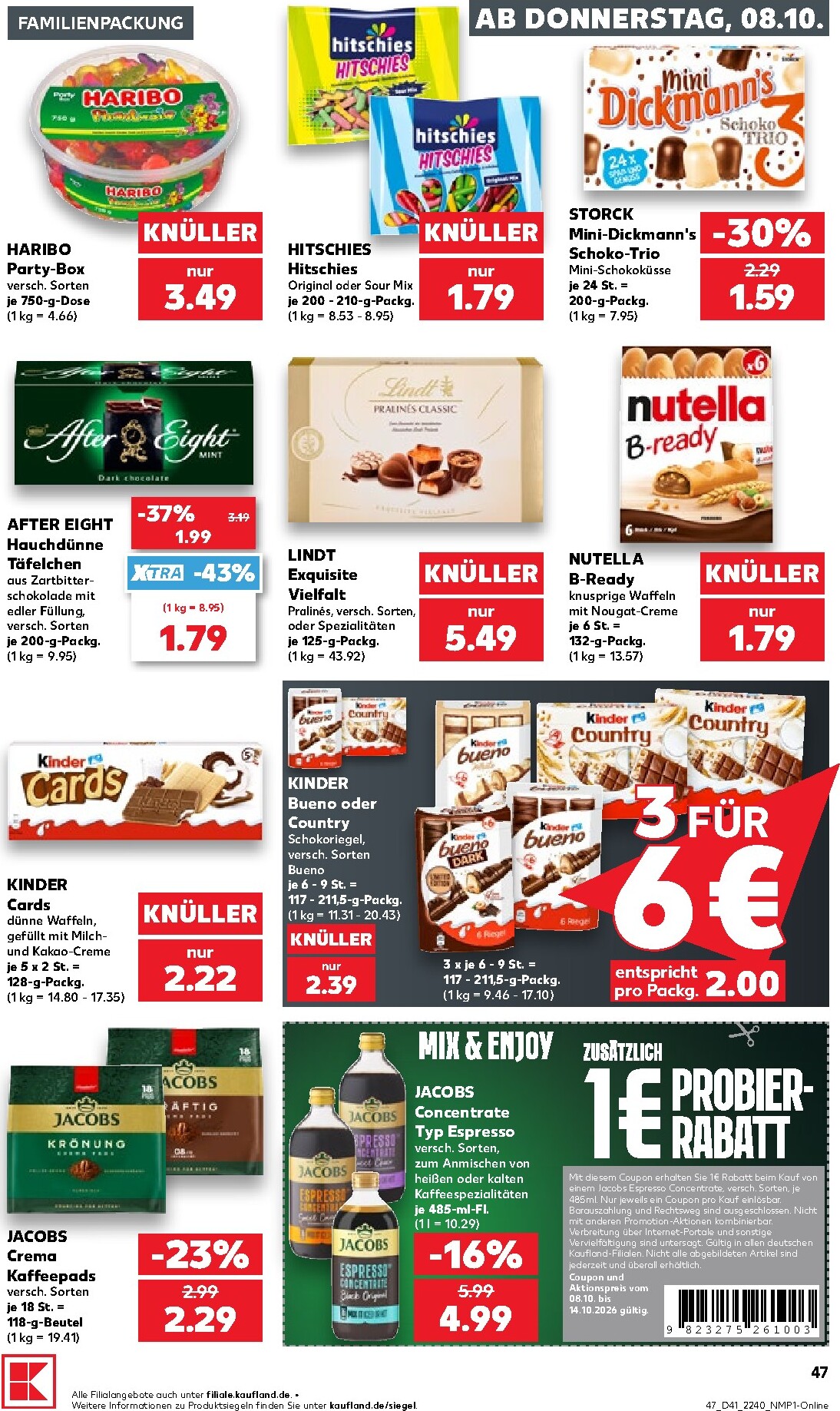 kaufland - Kaufland Prospekt nächste Woche – von Donnerstag 08.10.2026 bis Mittwoch 14.10.2026 - page: 47