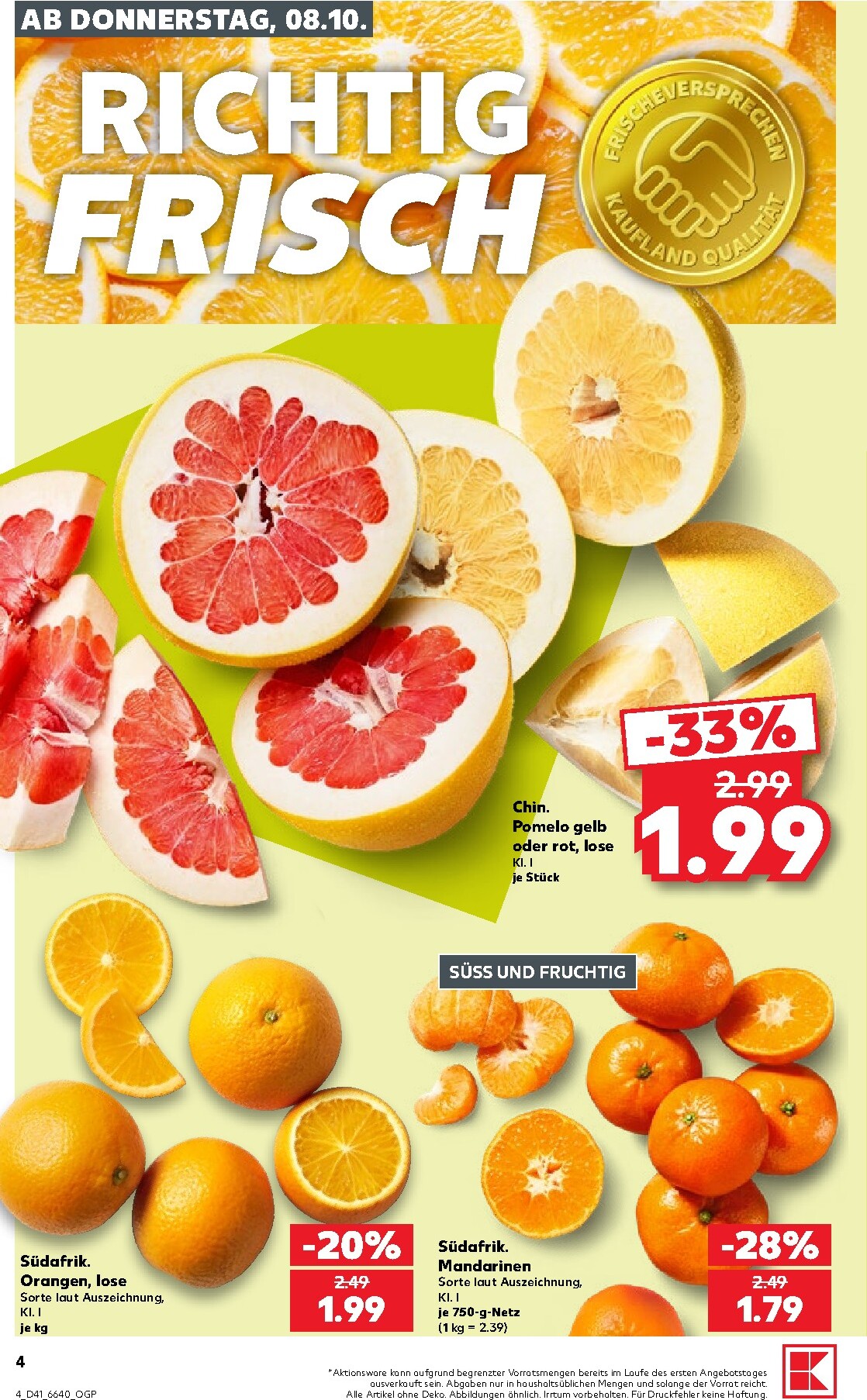 kaufland - Kaufland Prospekt nächste Woche – von Donnerstag 08.10.2026 bis Mittwoch 14.10.2026 - page: 4