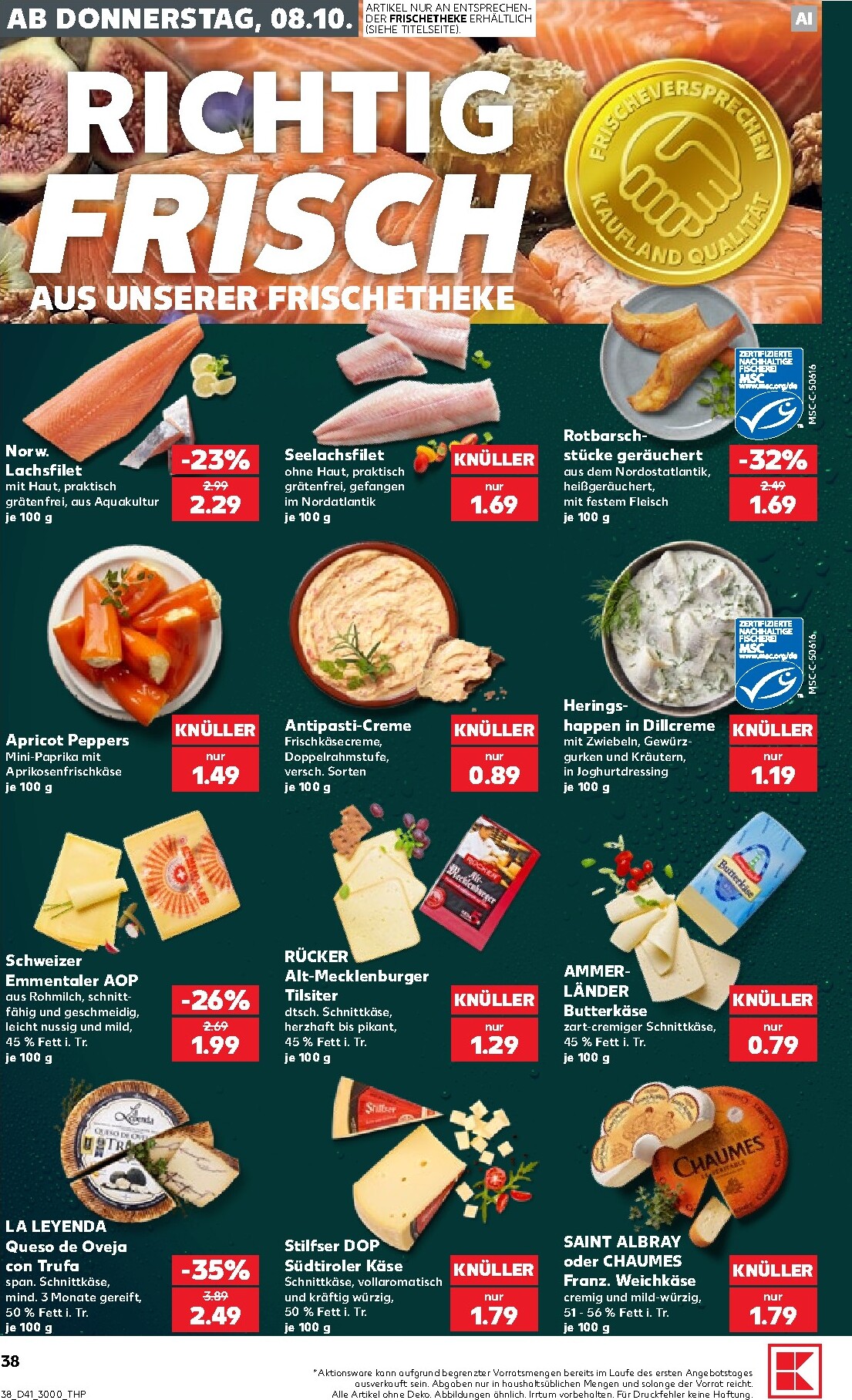 kaufland - Kaufland Prospekt nächste Woche – von Donnerstag 08.10.2026 bis Mittwoch 14.10.2026 - page: 38