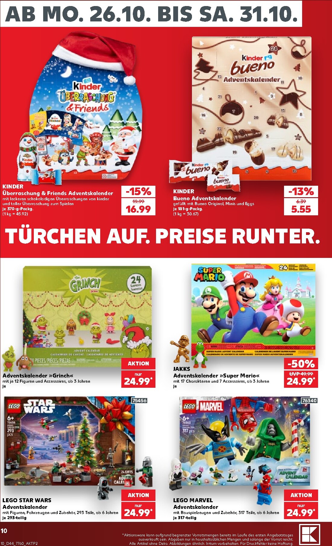kaufland - Kaufland Prospekt nächste Woche – von Montag 26.10.2026 bis Samstag 31.10.2026 - page: 10