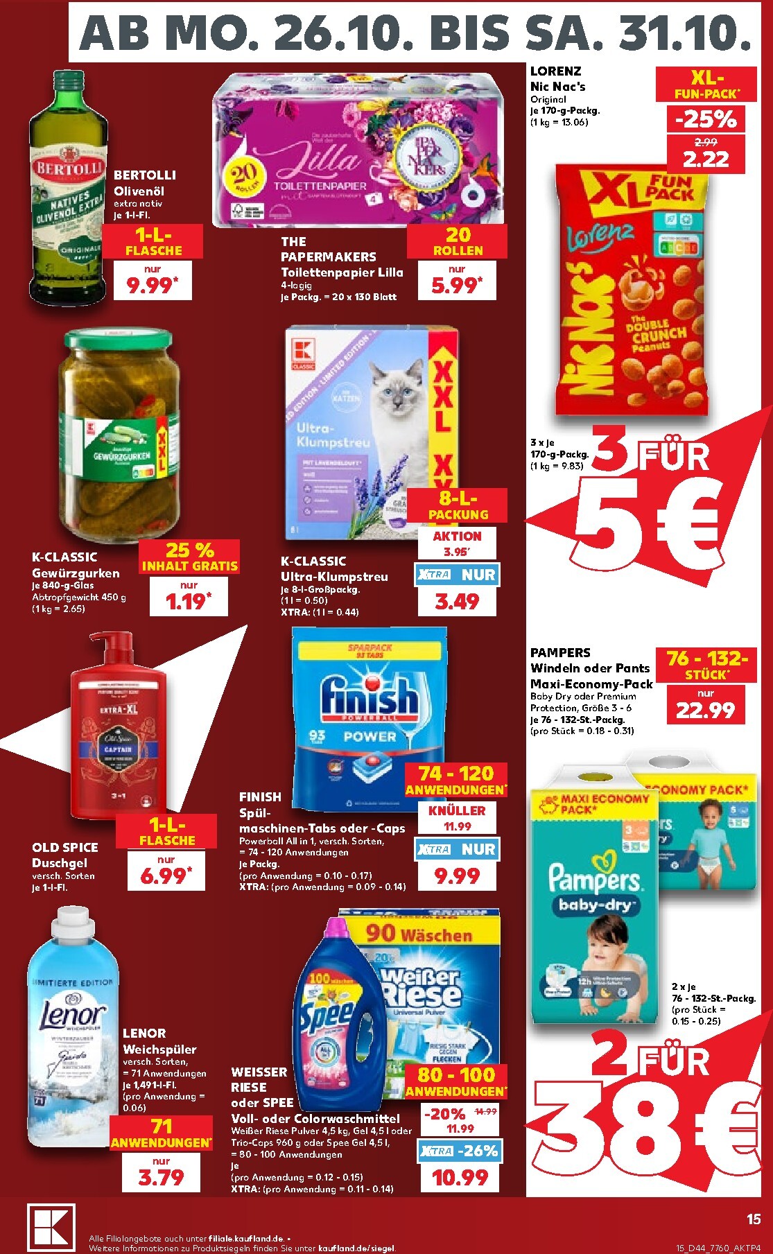 kaufland - Kaufland Prospekt nächste Woche – von Montag 26.10.2026 bis Samstag 31.10.2026 - page: 15